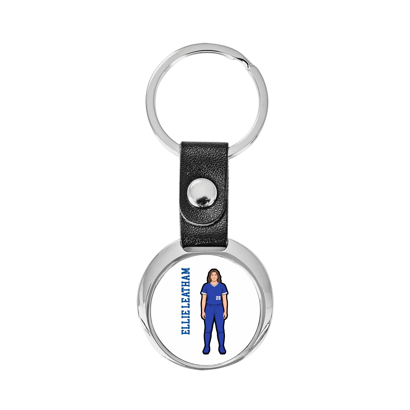 Key Chain — Name Vertical in Classic