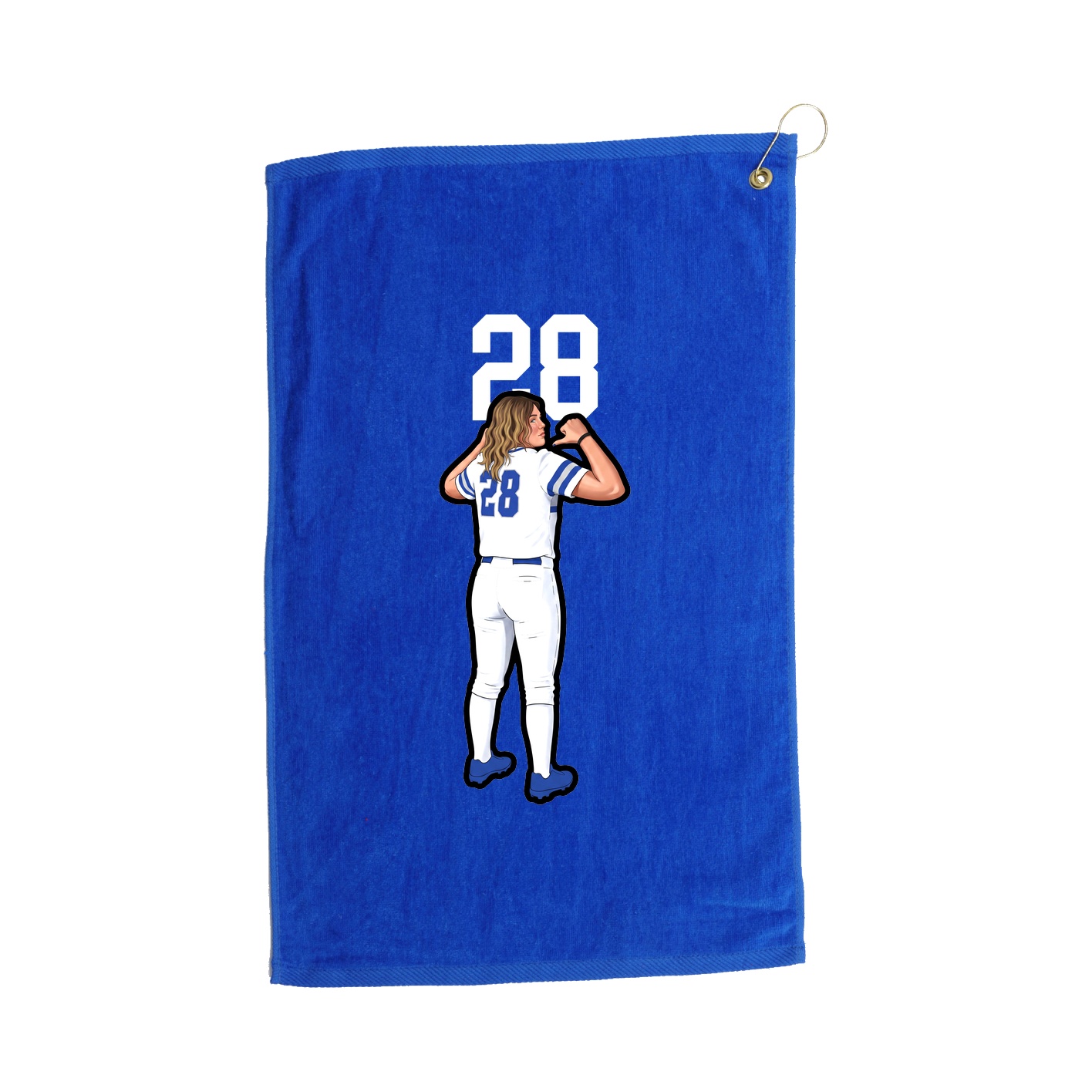 Golf Towel — Number Top in Royal