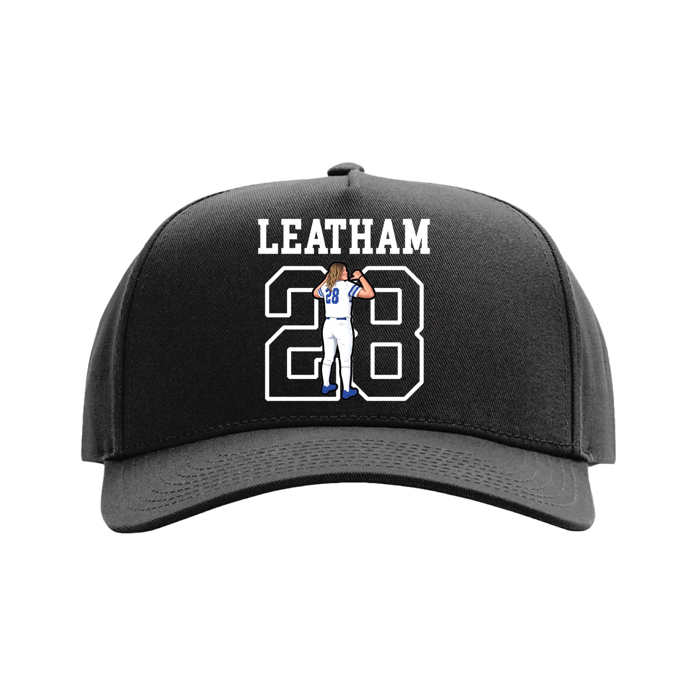 Full Fabric Five-Panel Champ Cap — Shirsey in Black