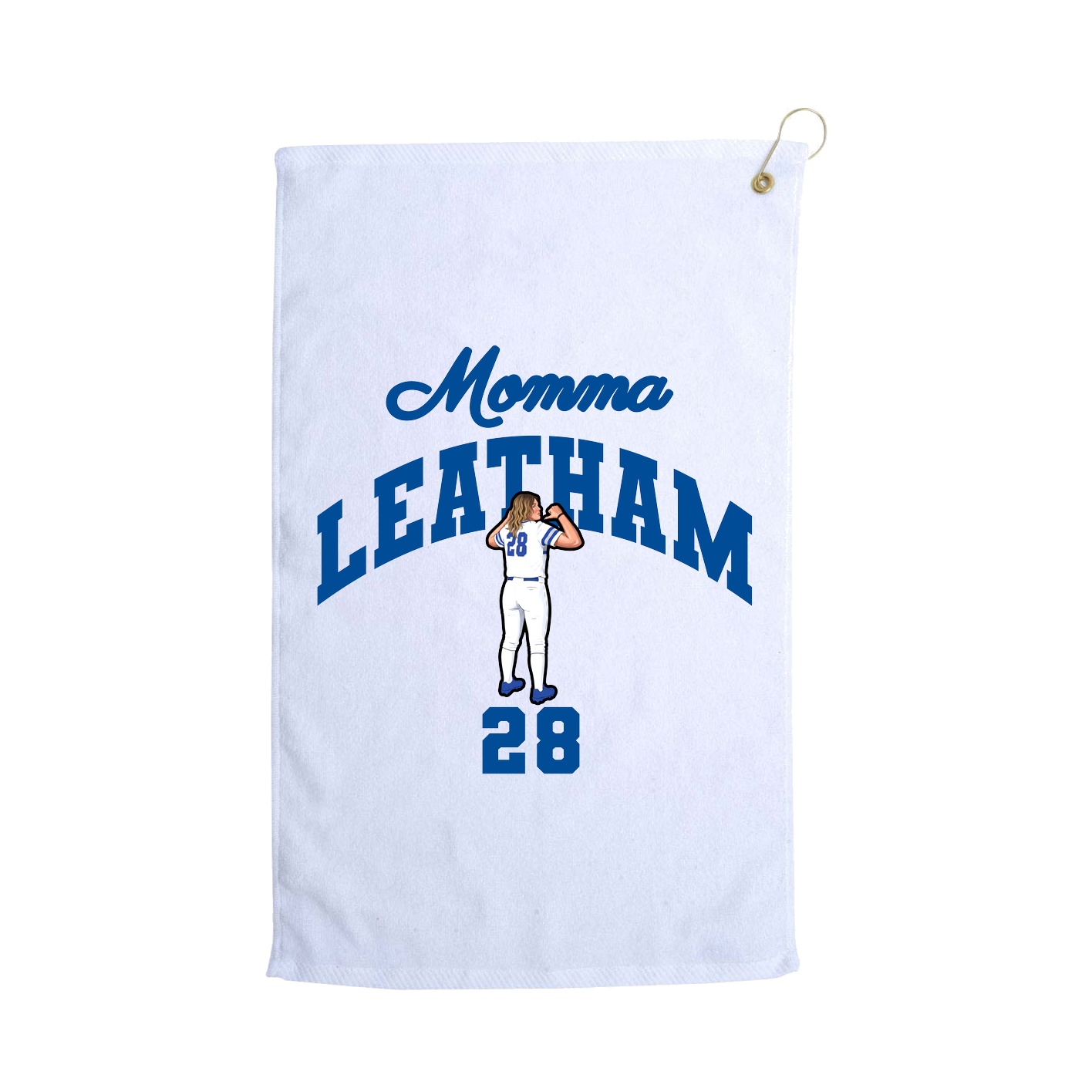 Golf Towel — Mothers Day Arch in White
