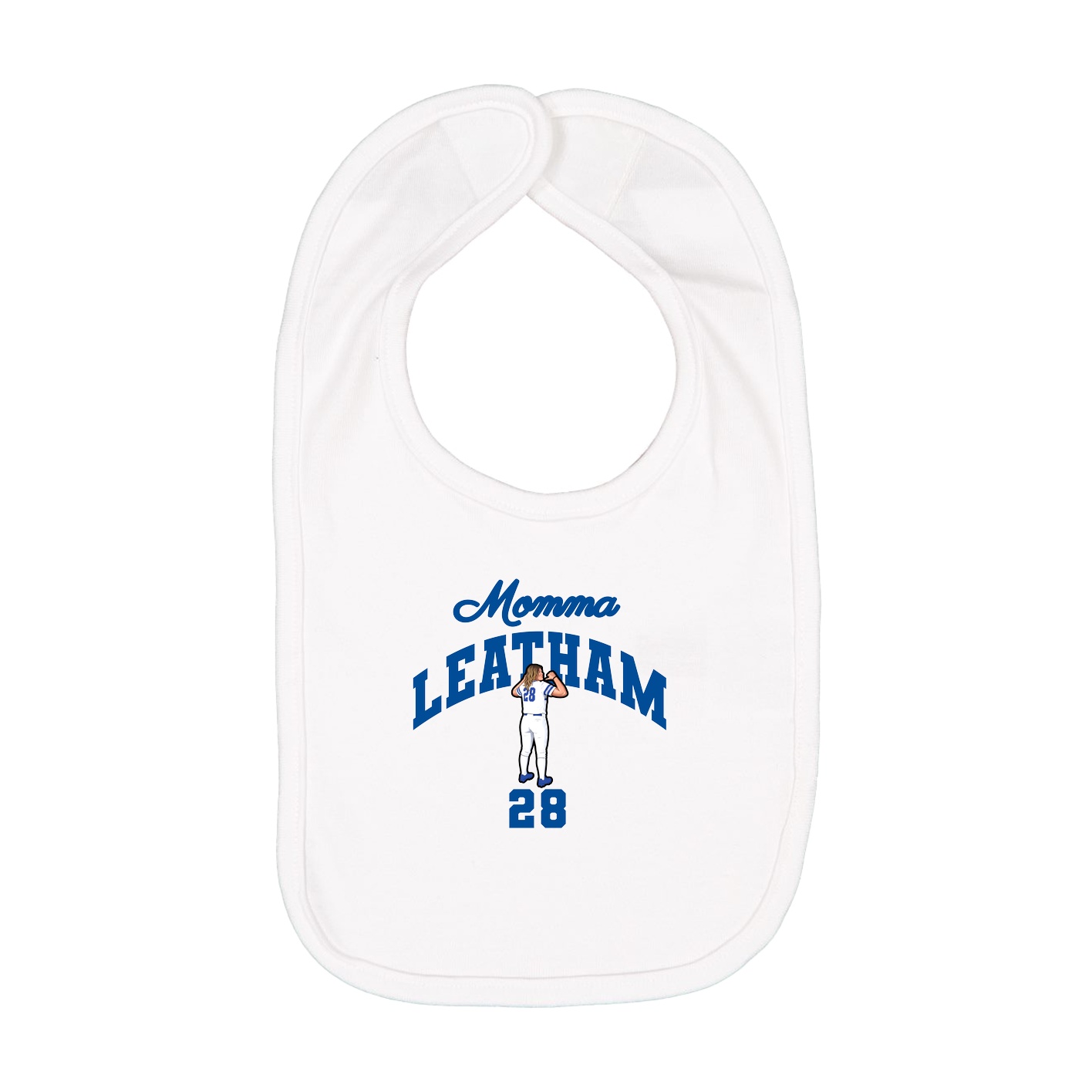 Infant Bib — Mothers Day Arch in White