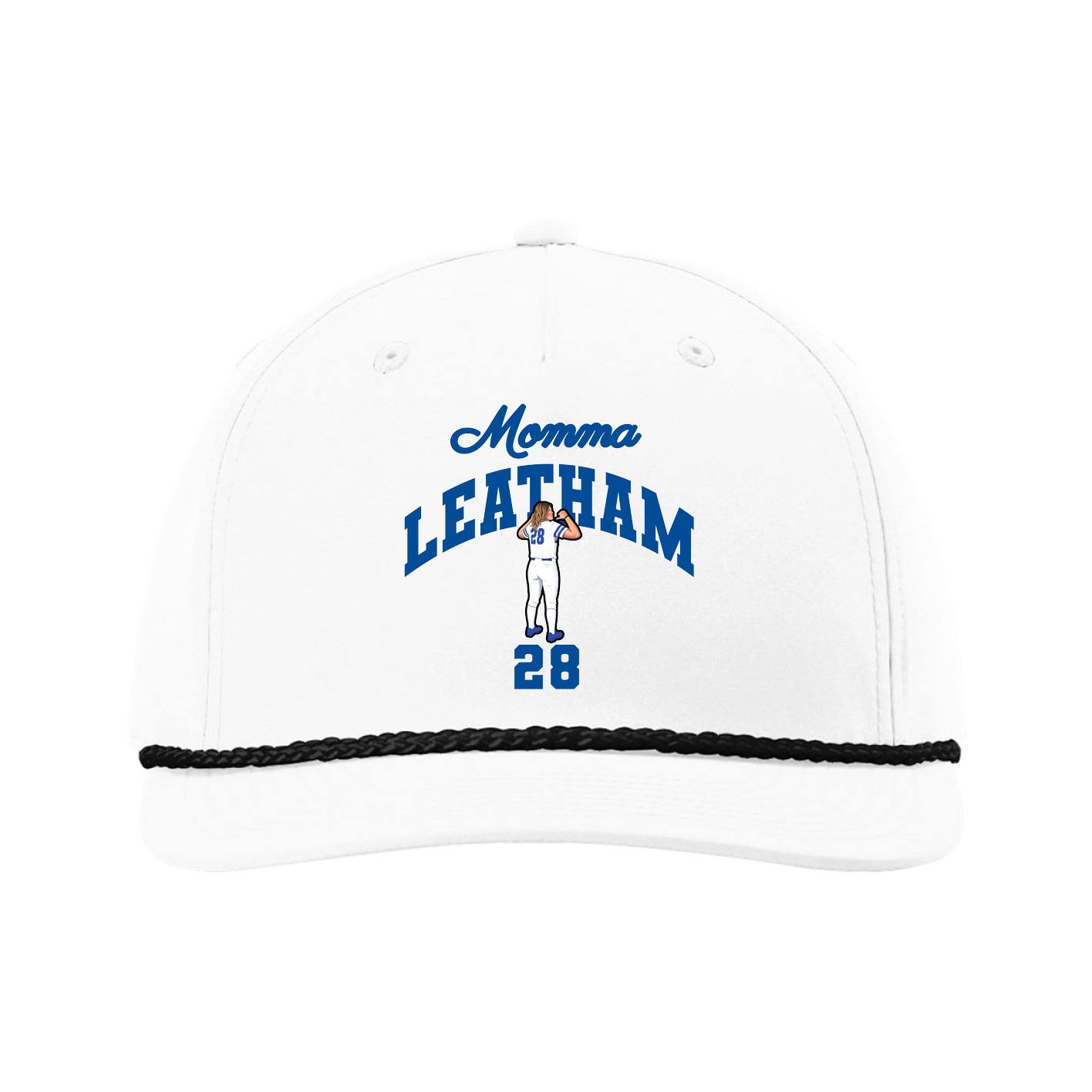 Five-Panel Classic Rope Cap — Mothers Day Arch in White