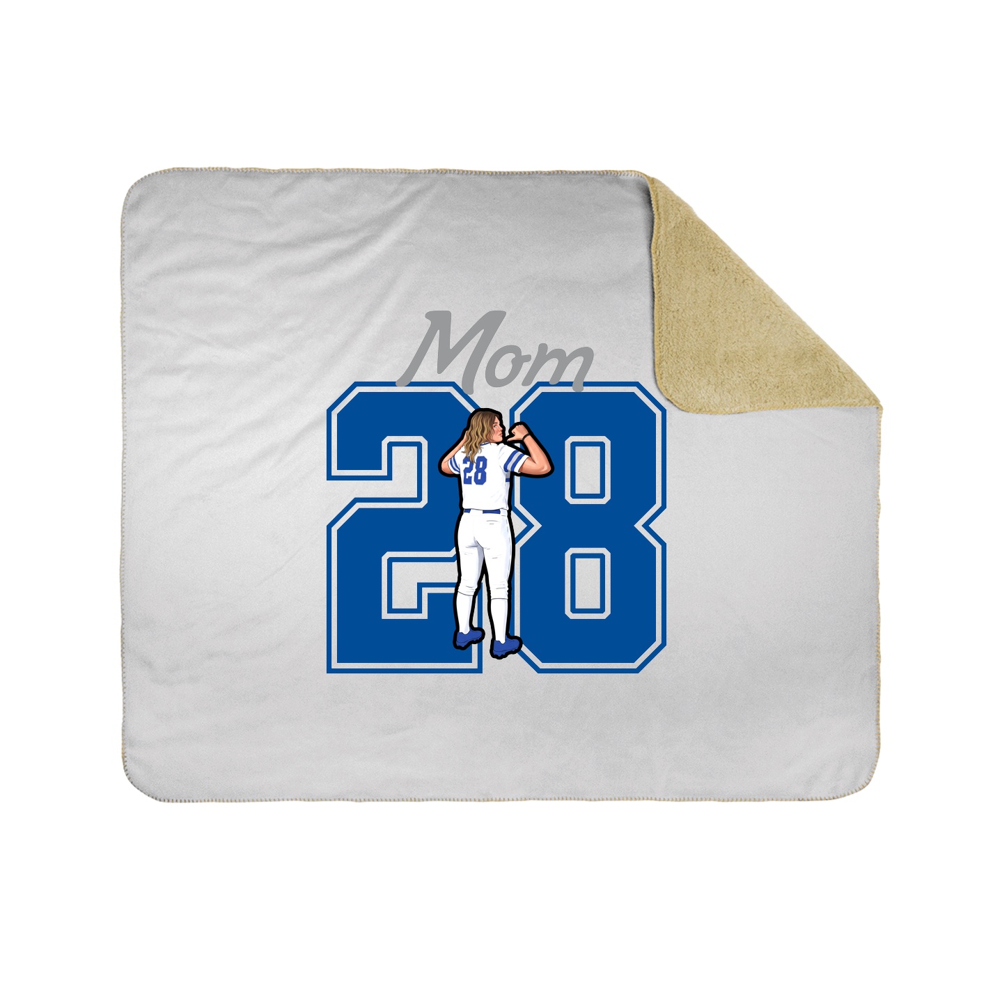 Throw Blanket — Mothers Day Shirsey in White
