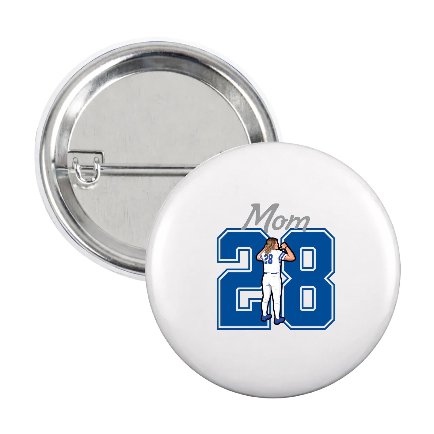 Game Day Button — Mothers Day Shirsey in White