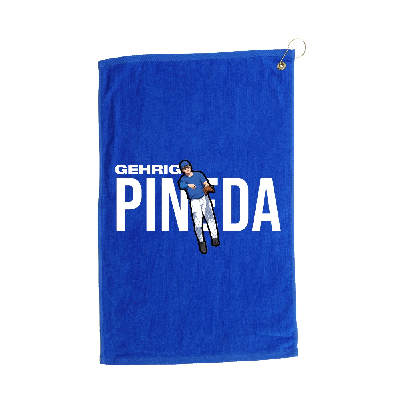 Golf Towel — Player Name in Royal