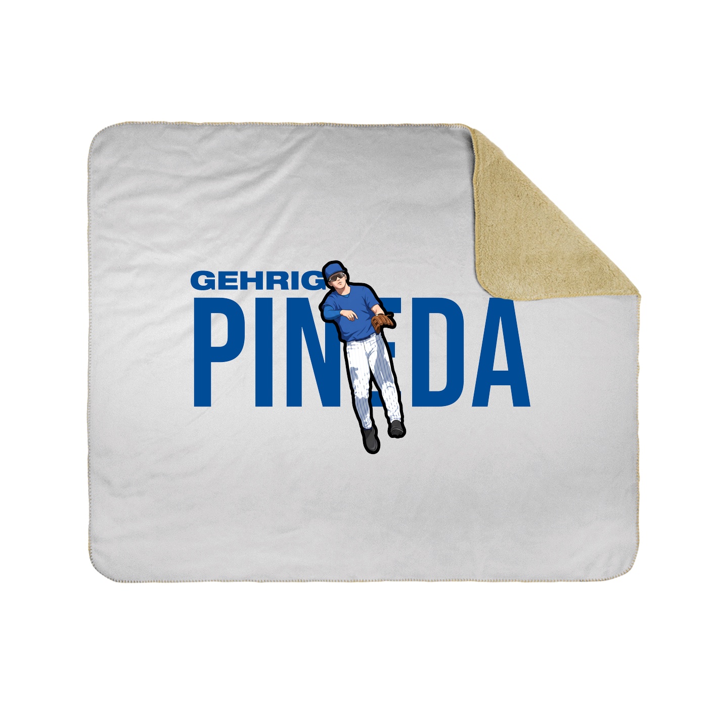 Throw Blanket — Player Name in White