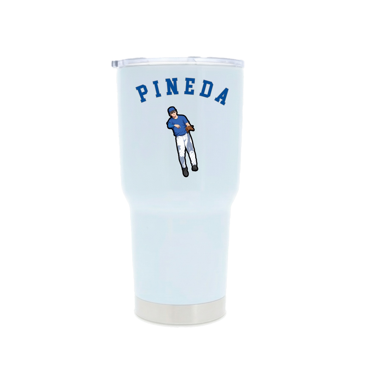 30oz Stainless Steel Tumbler — Shirsey Arch in White