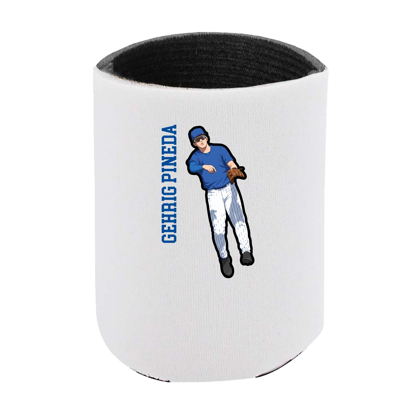 Can Holder — Name Vertical in White