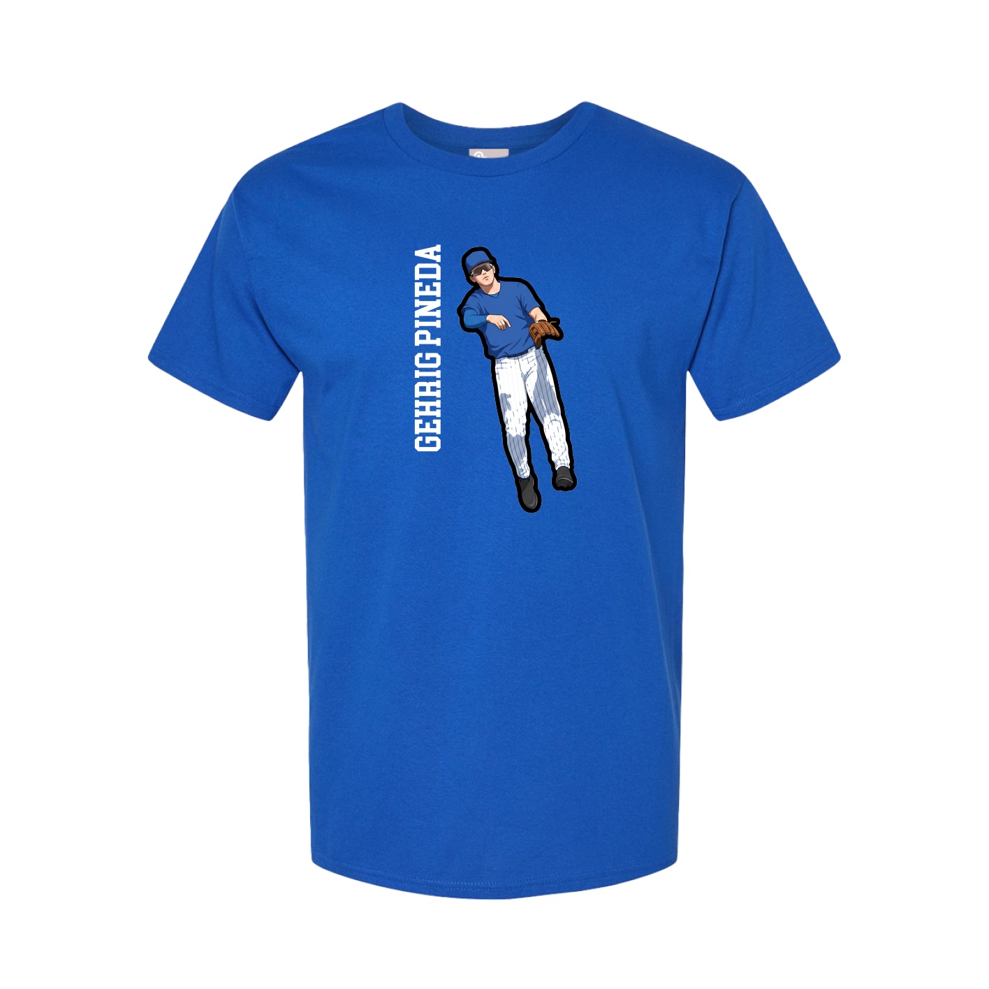 Tee — Name Vertical in Royal