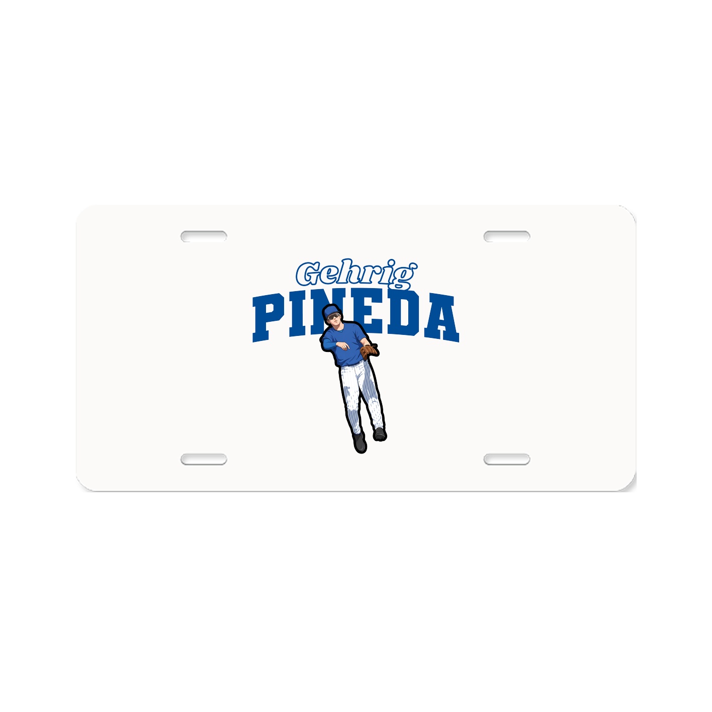 License Plate — Name Arch in Classic