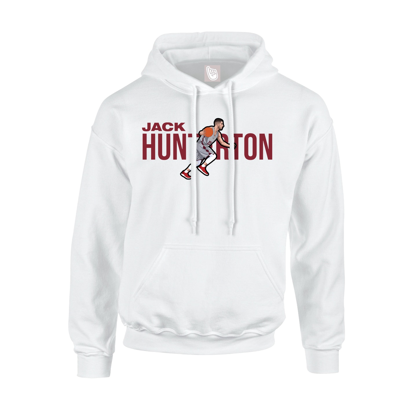 Youth Hoodie — Player Name in White