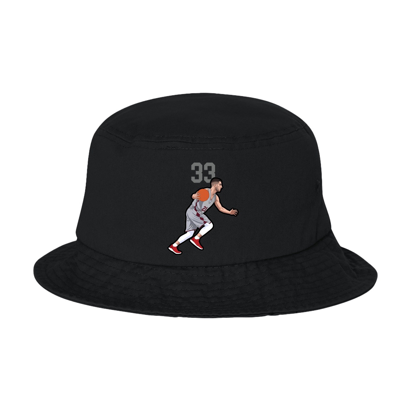 Bucket Cap — Number Top in Black