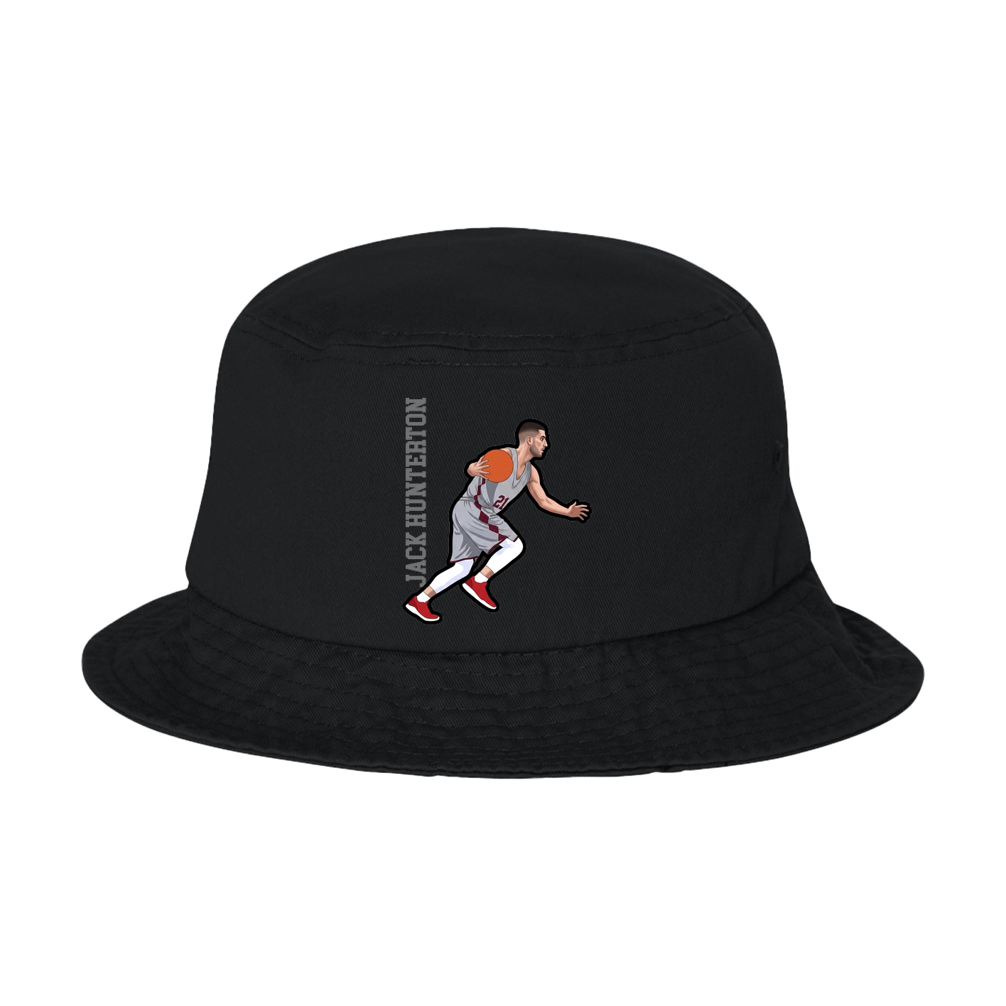 Bucket Cap — Name Vertical in Black