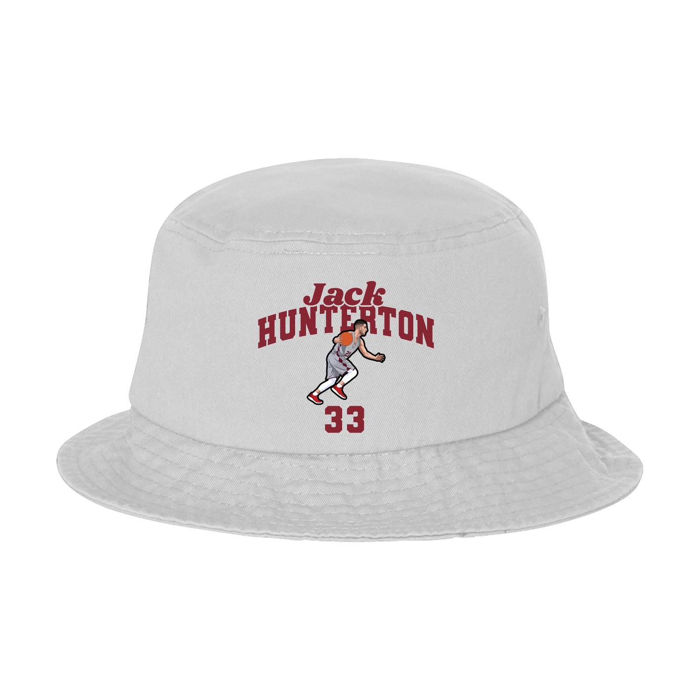 Bucket Cap — Signature Arch in White