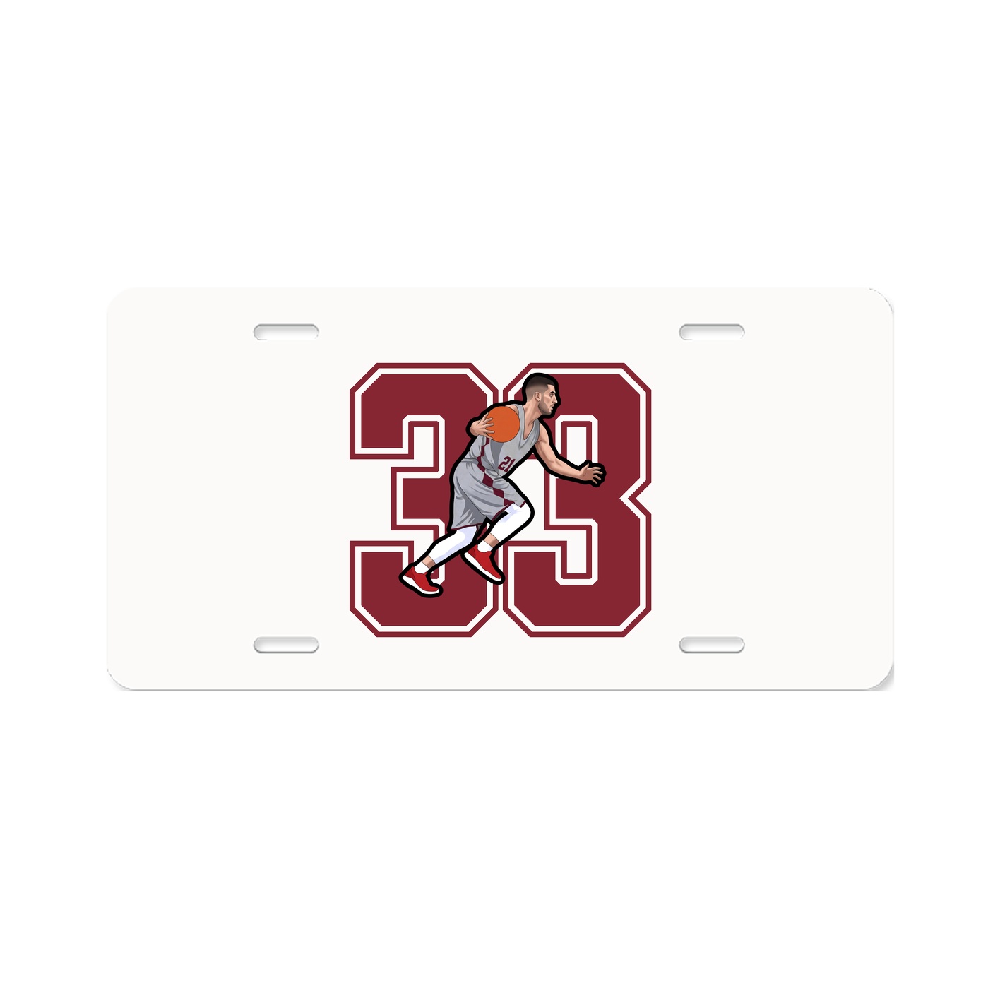 License Plate — Number in Classic