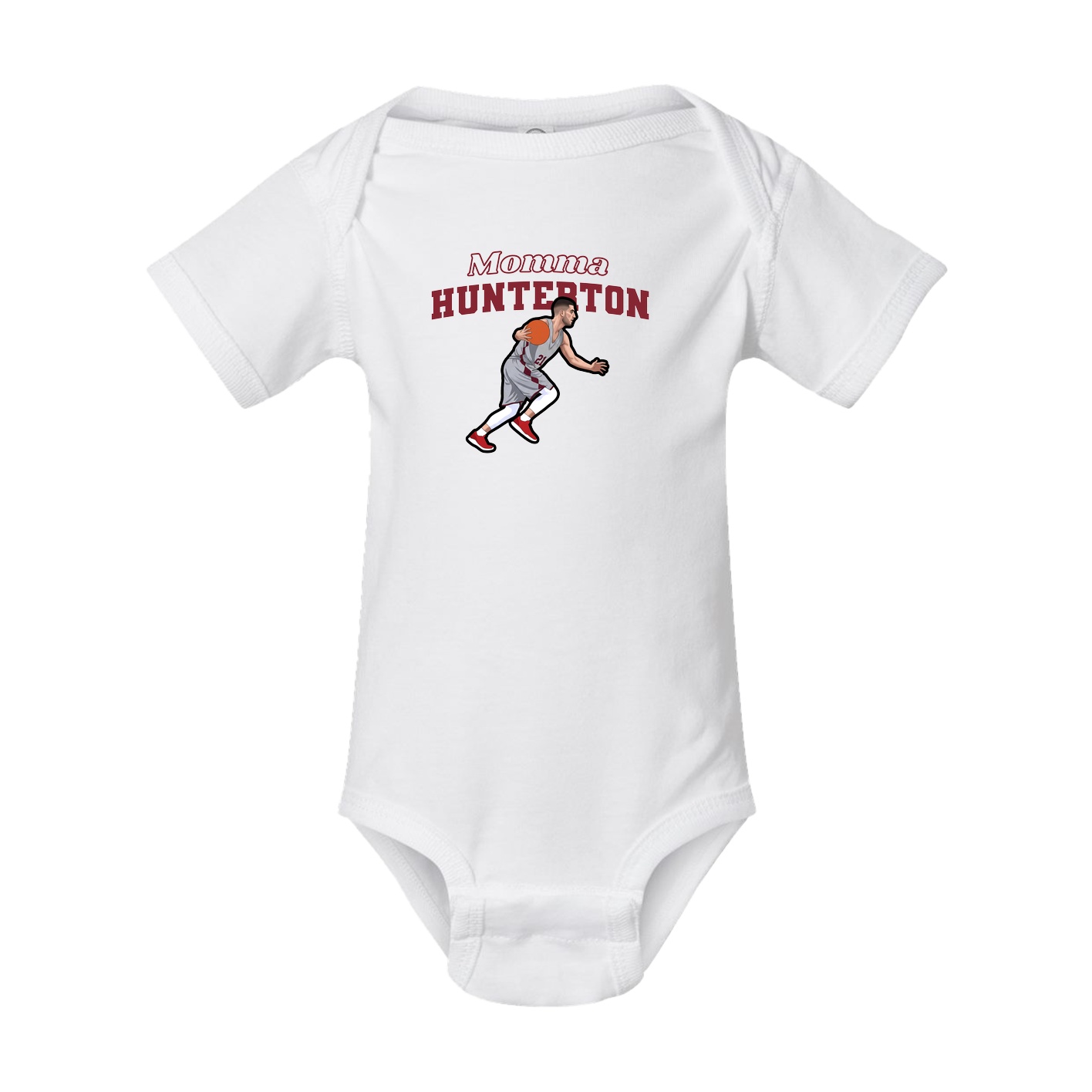 Baby Onesie — Mothers Day Block in White