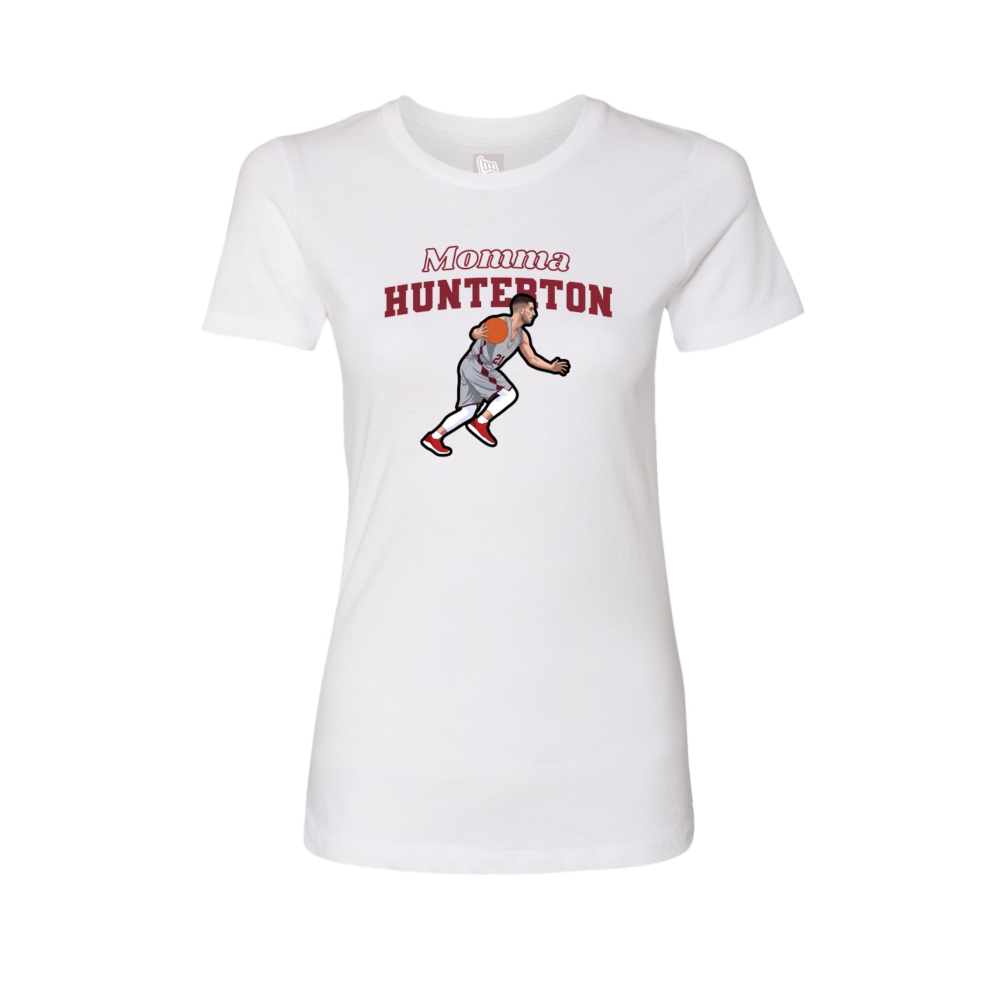 Womens Tee — Mothers Day Block in White