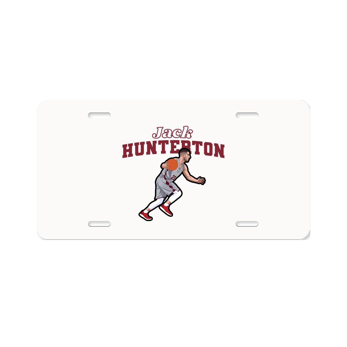 License Plate — Name Arch in Classic