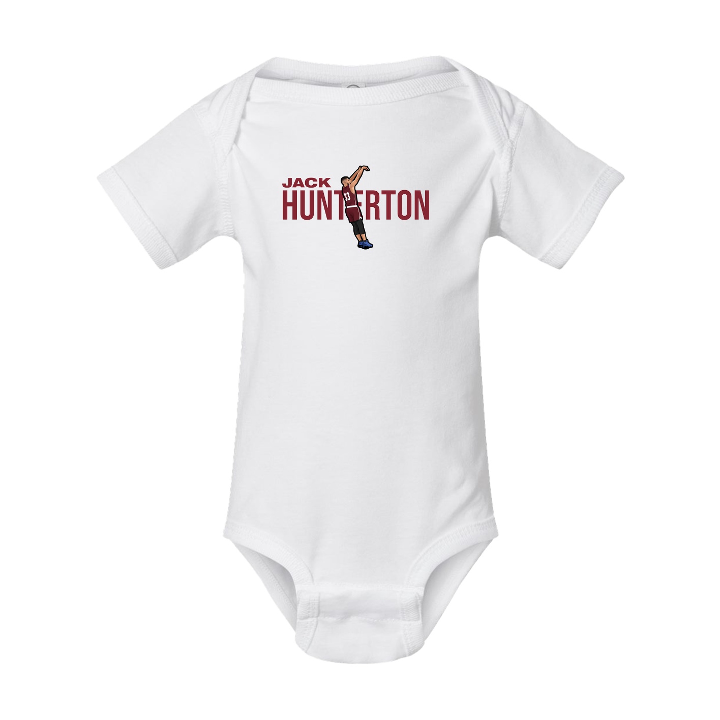 Baby Onesie — Player Name in White