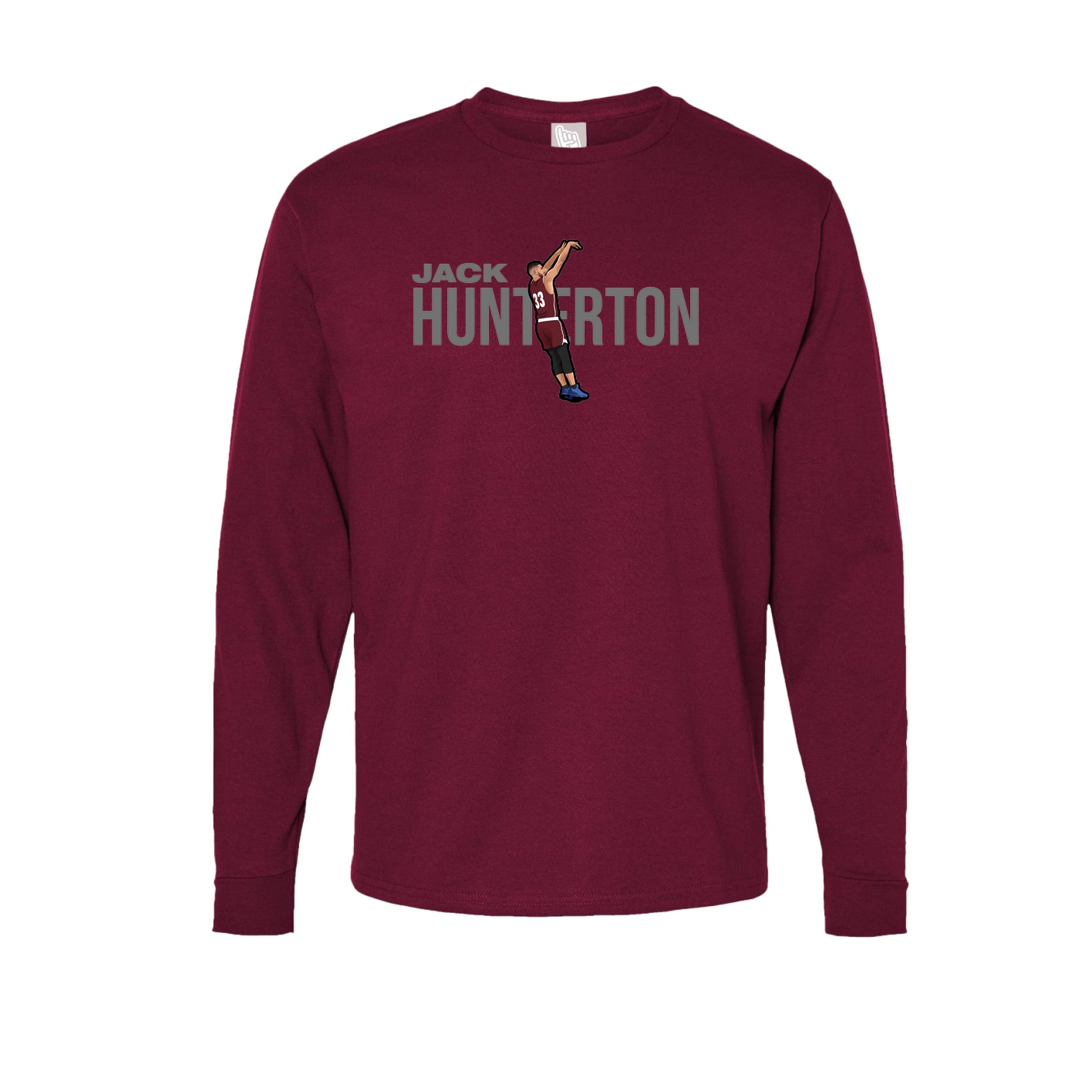 Long Sleeve Tee — Player Name in Cardinal