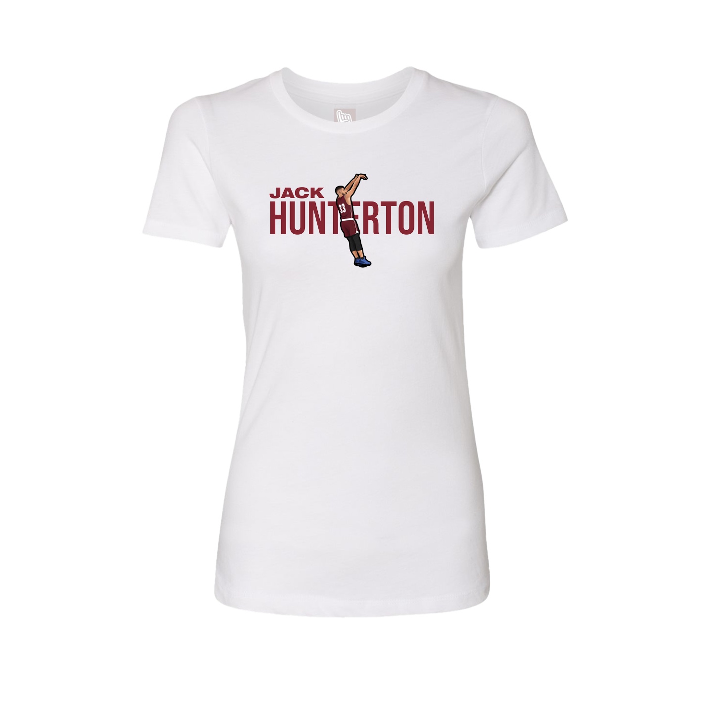 Womens Tee — Player Name in White