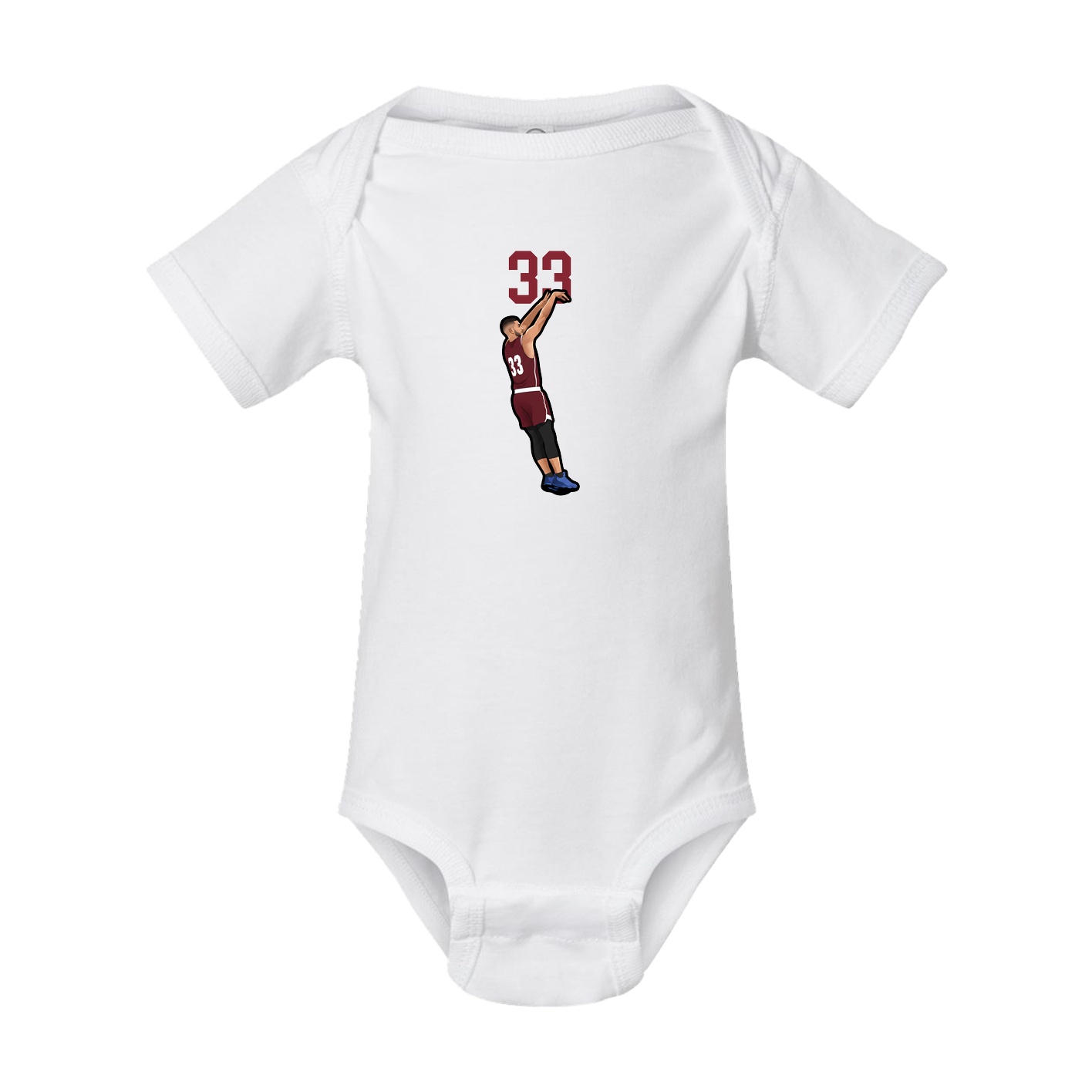 Baby Onesie — Number Top in White