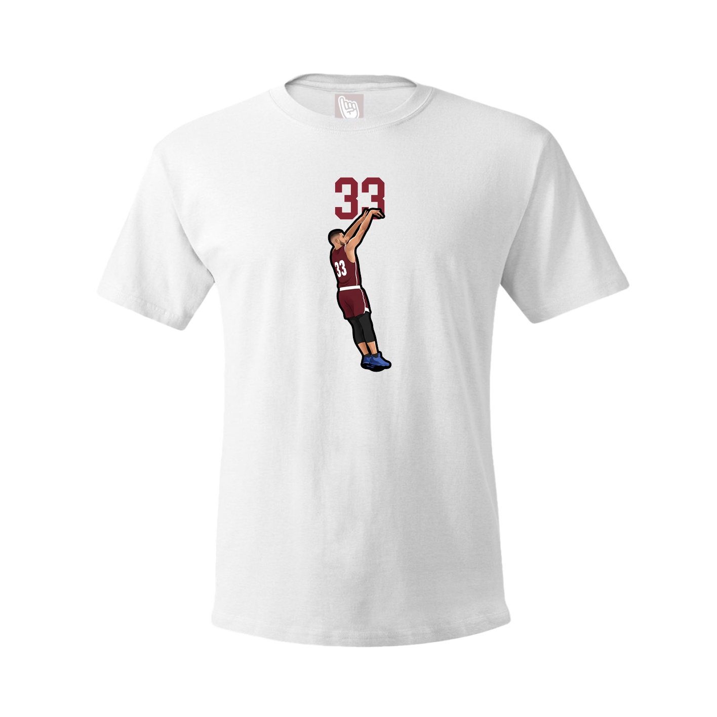 Tee — Number Top in White