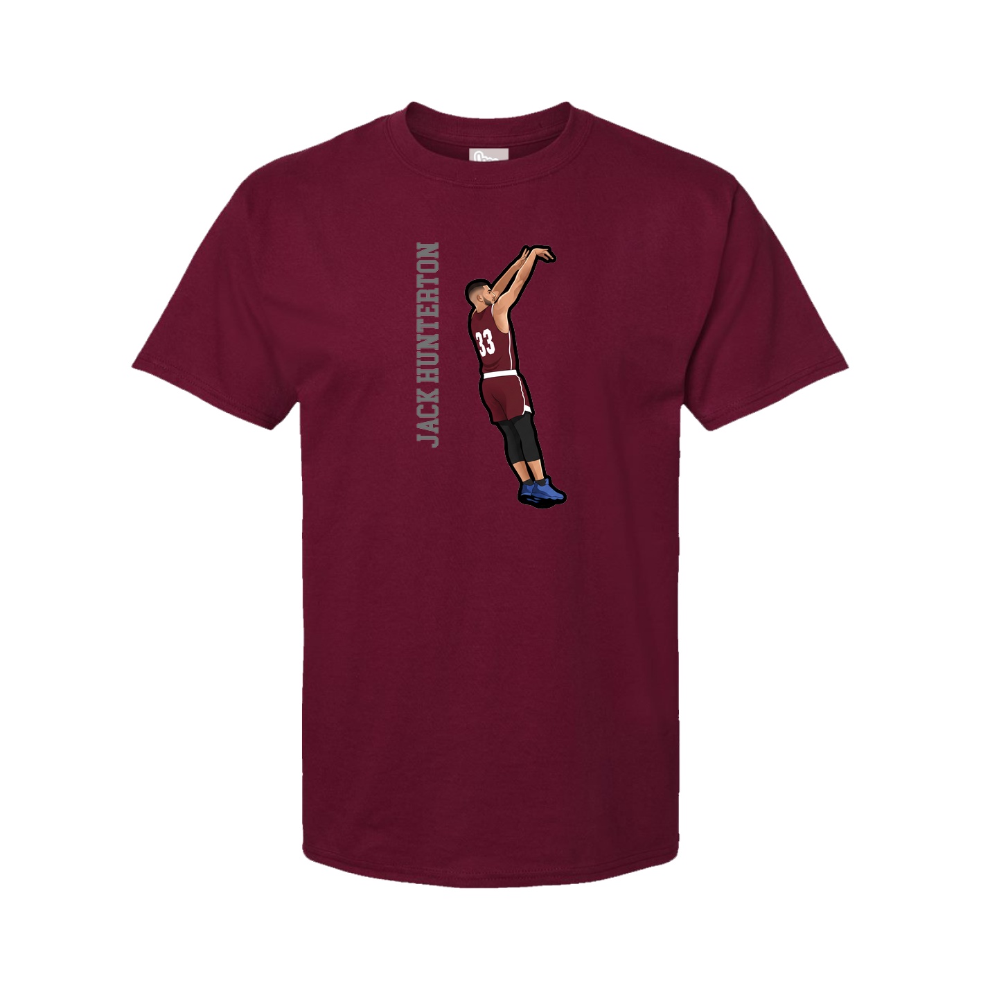 Tee — Name Vertical in Cardinal