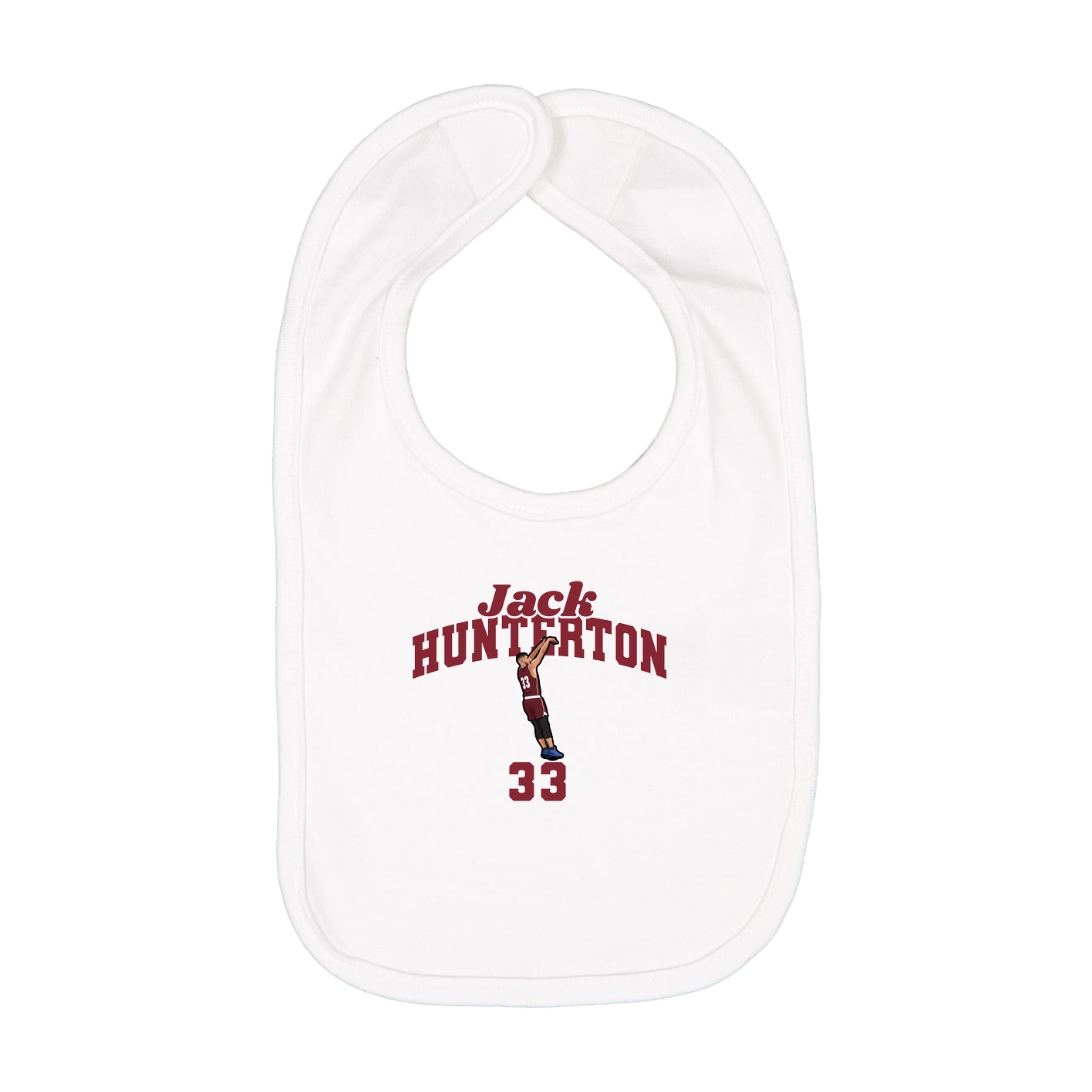 Infant Bib — Signature Arch in White