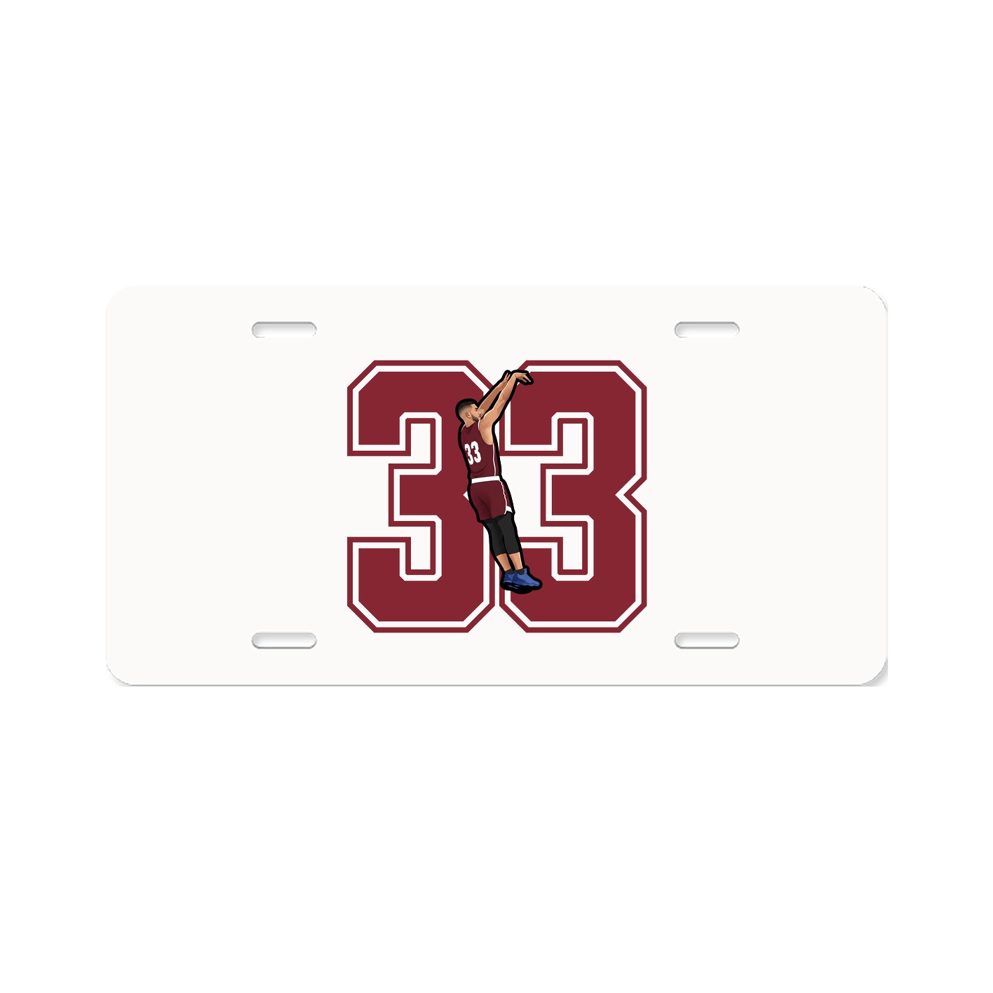 License Plate — Number in Classic