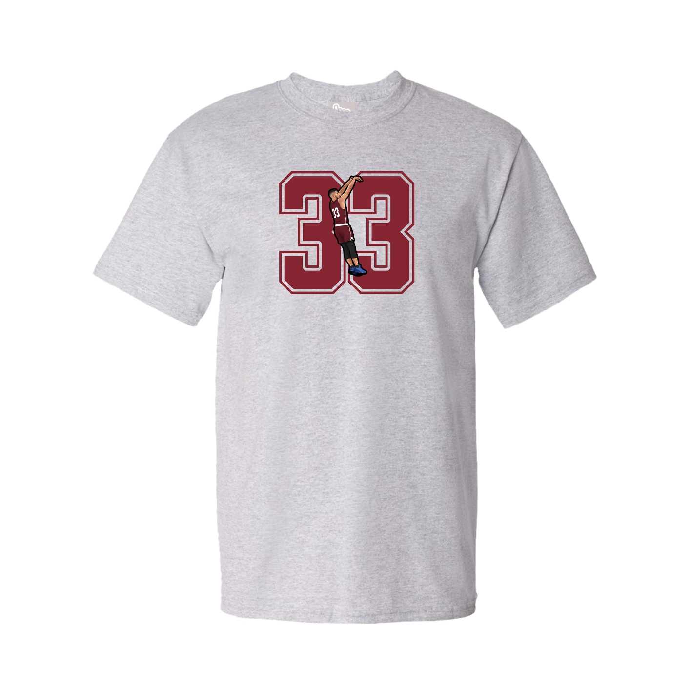 Youth Tee — Number in Grey