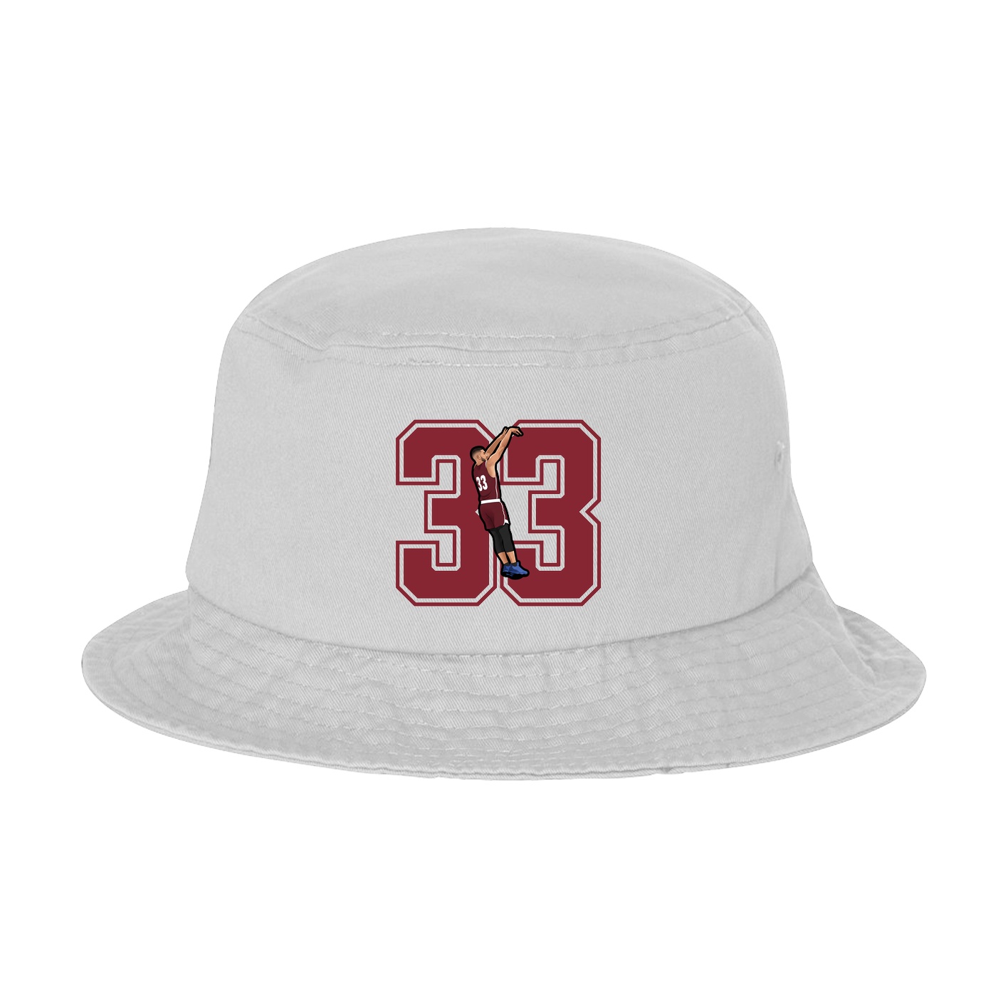 Bucket Cap — Number in White