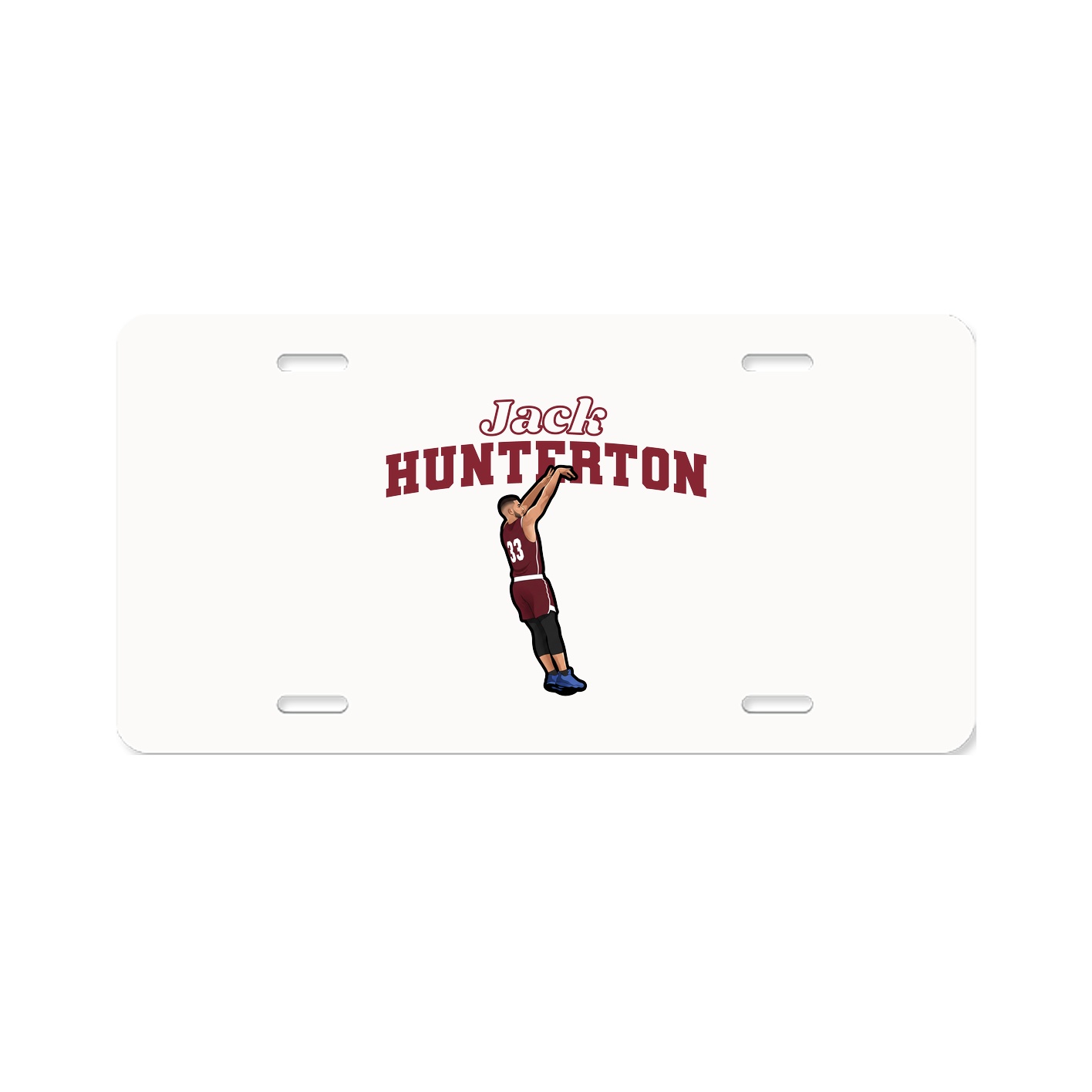 License Plate — Name Arch in Classic