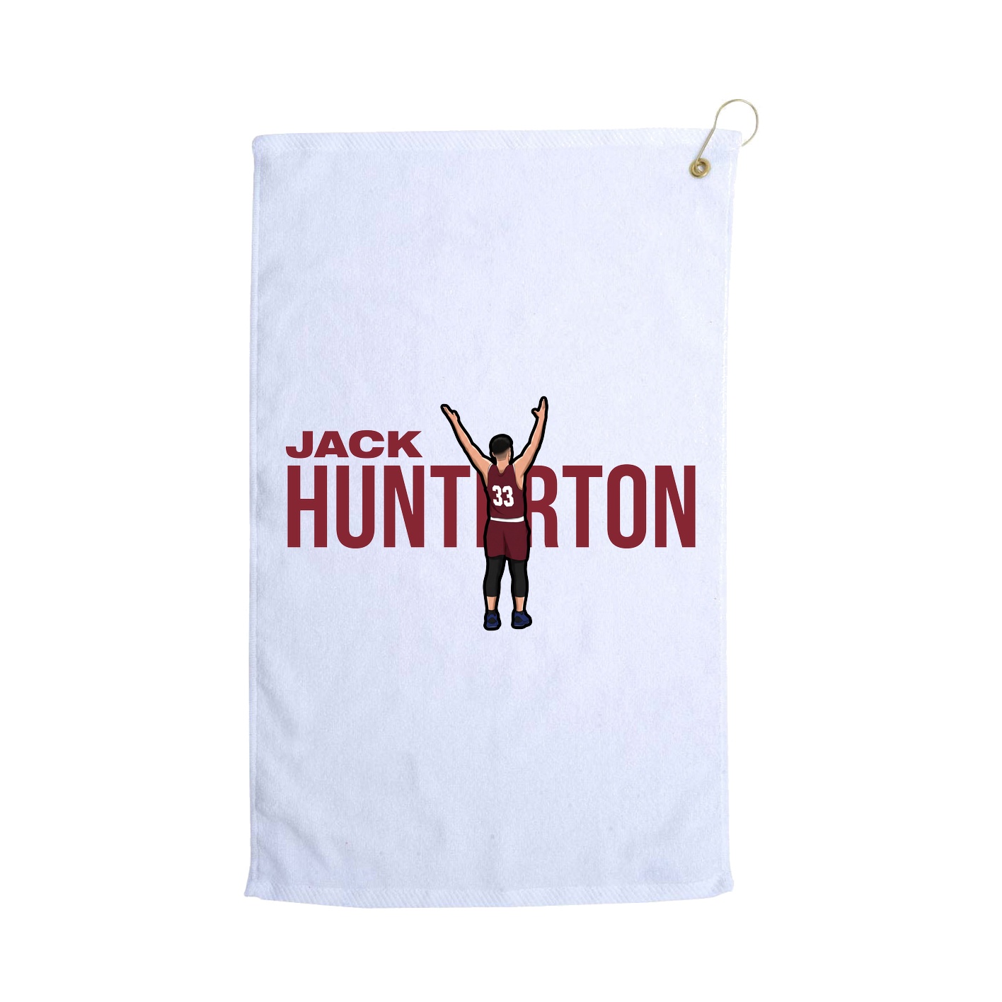 Golf Towel — Player Name in White