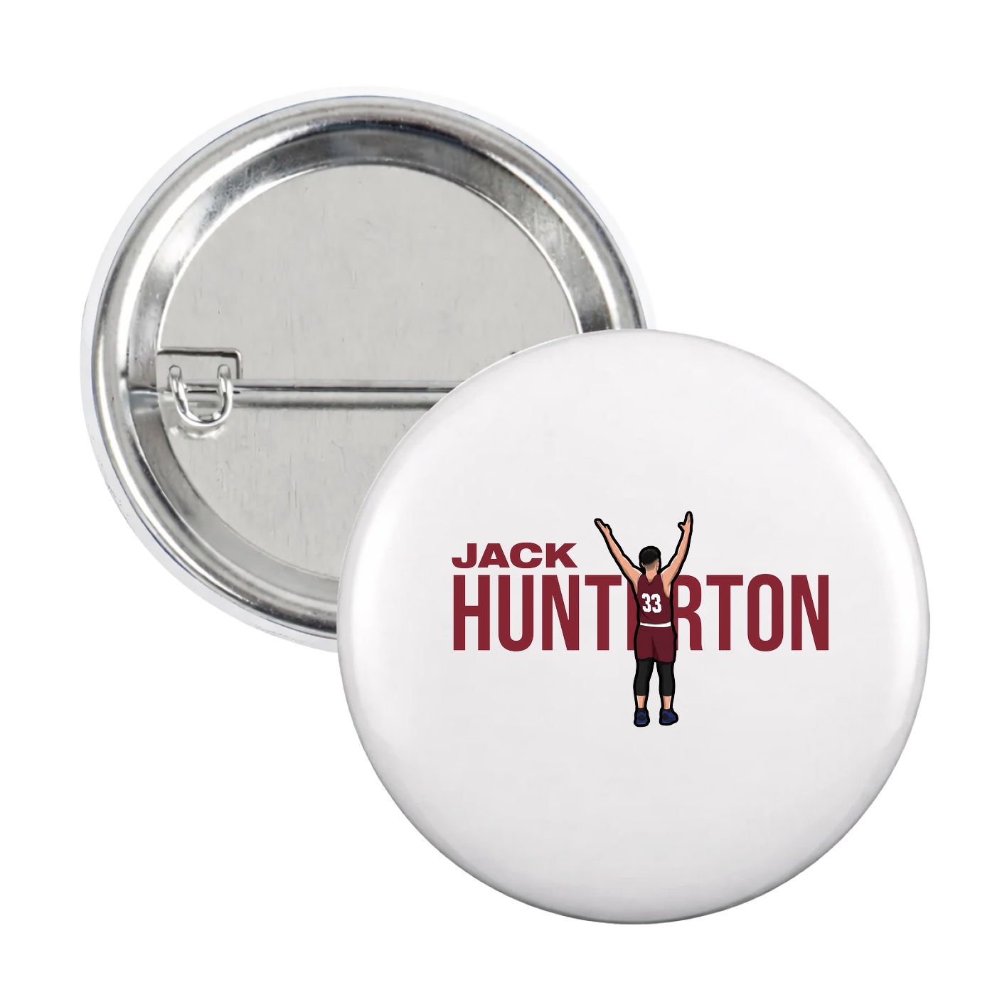 Game Day Button — Player Name in White