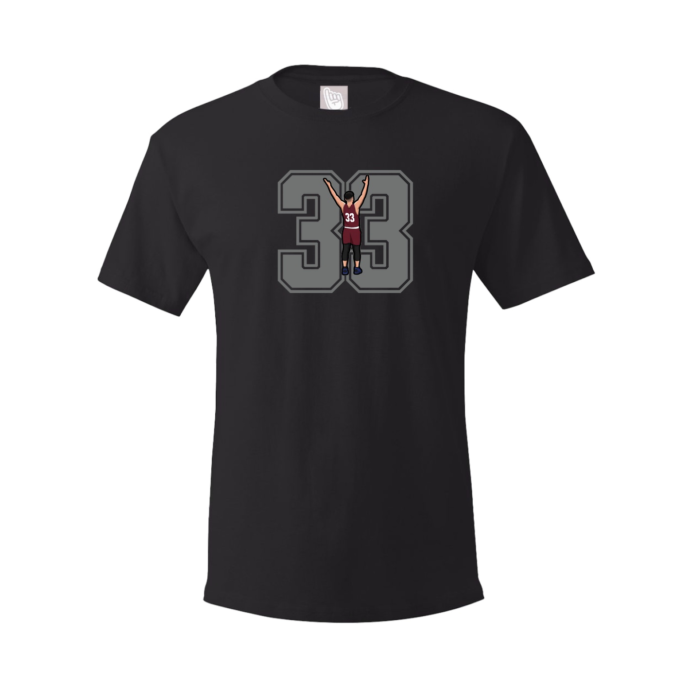Youth Tee — Number in Black