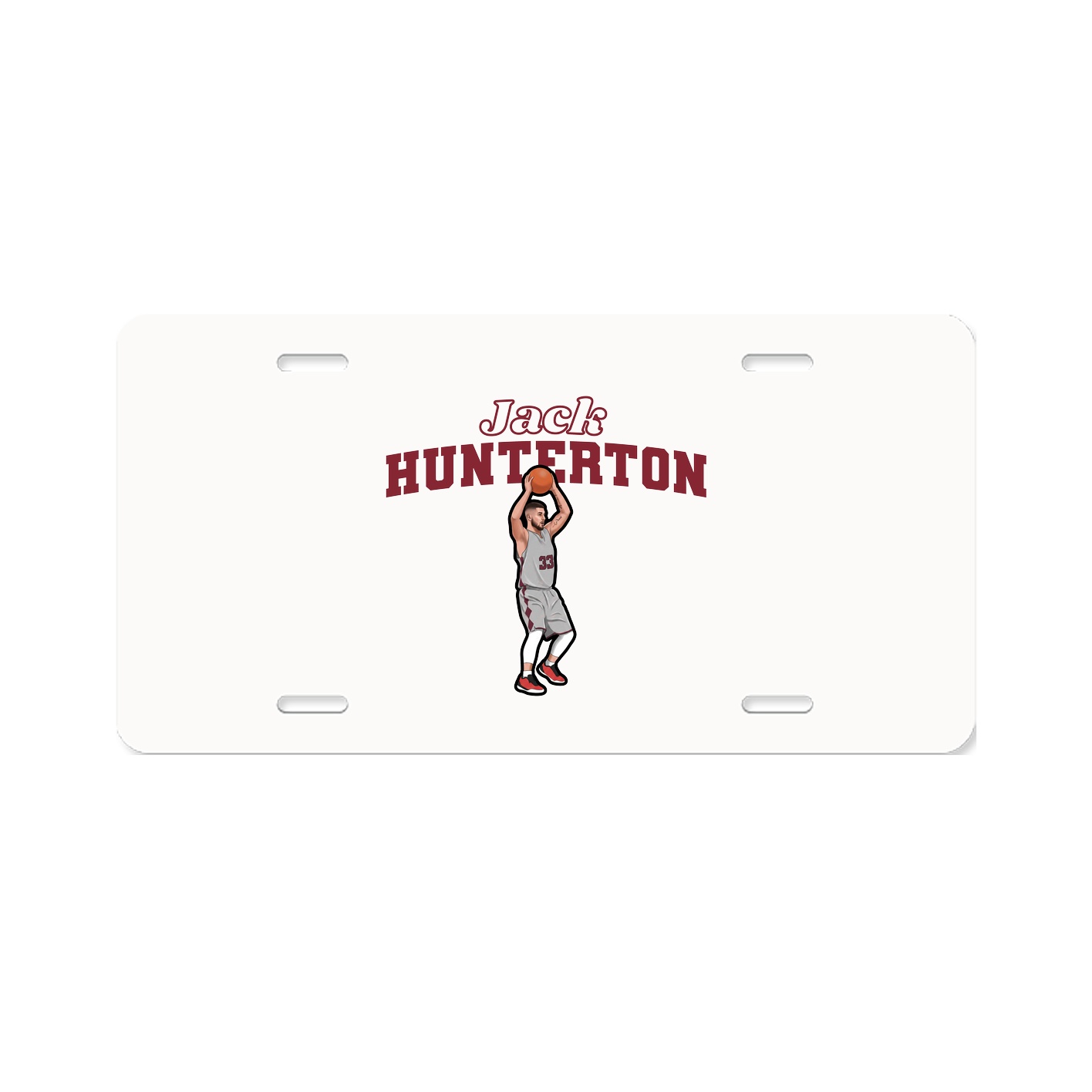 License Plate — Name Arch in Classic