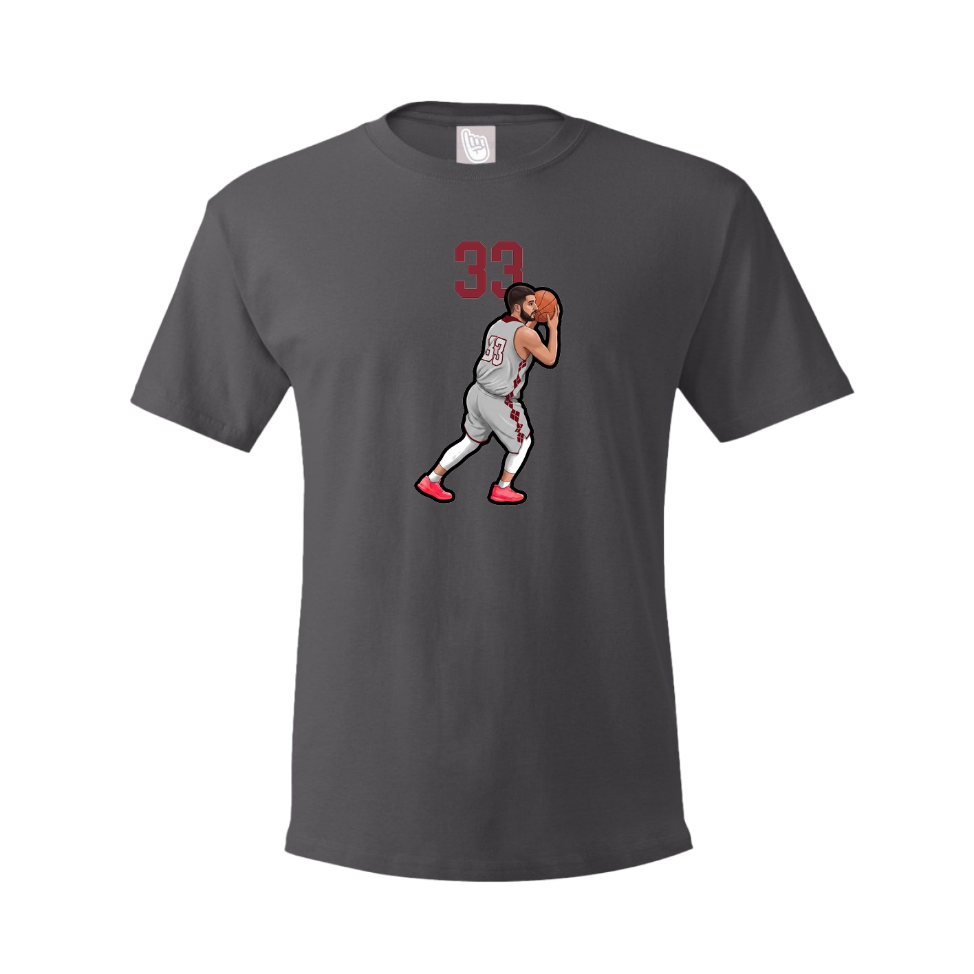 Tee — Number Top in Grey