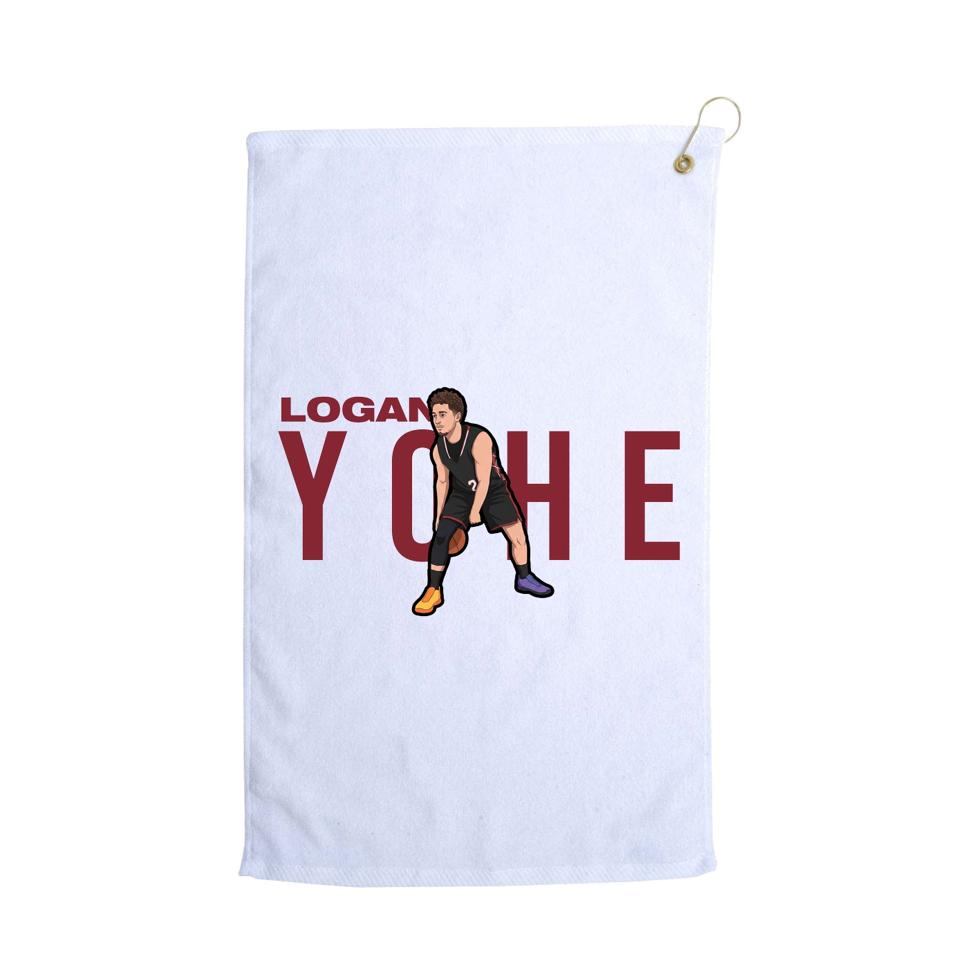 Golf Towel — Player Name in White