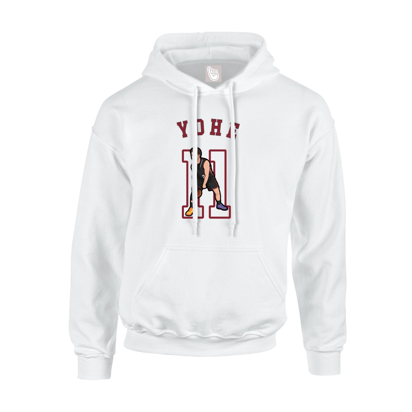 Youth Hoodie — Shirsey Arch in White