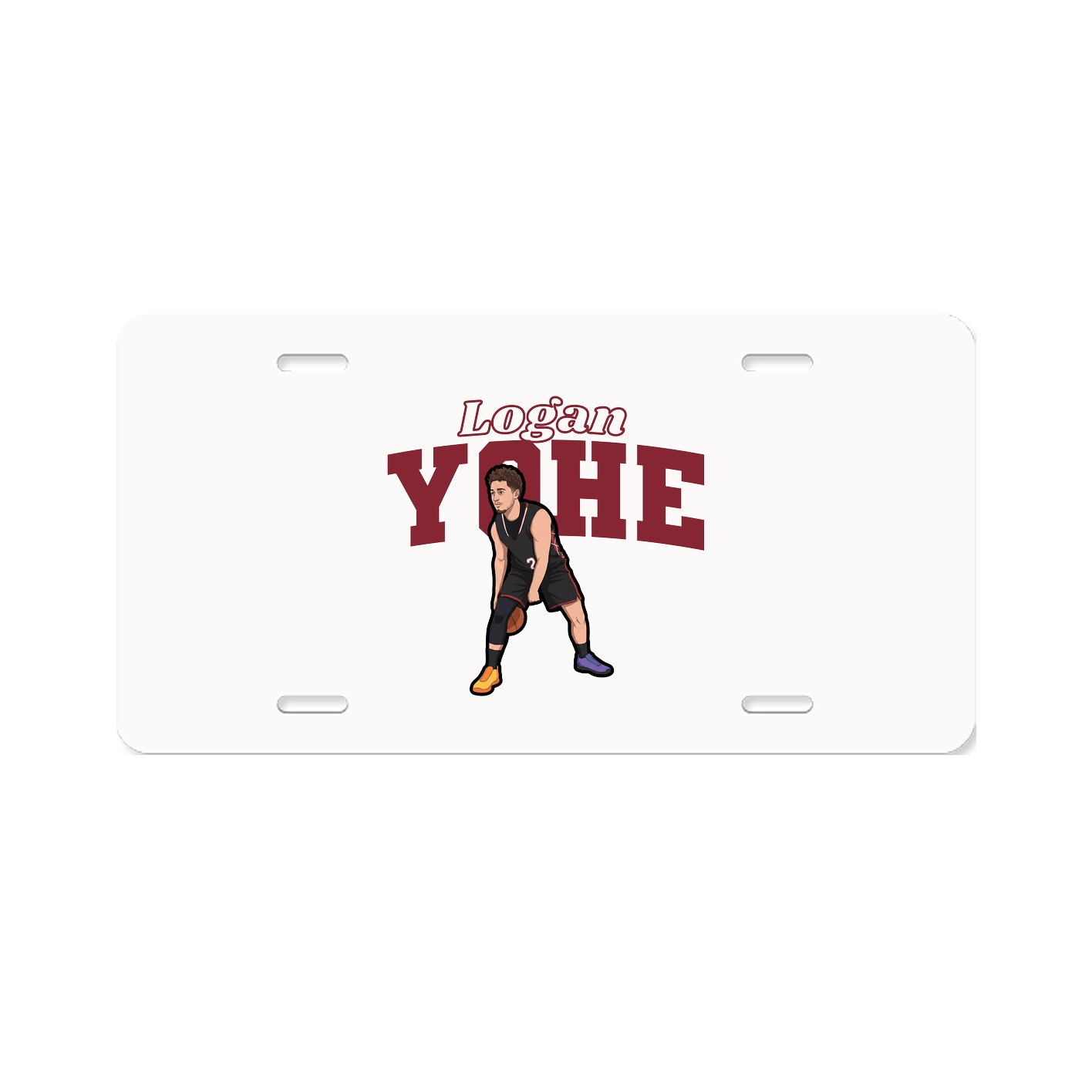 License Plate — Name Arch in Classic
