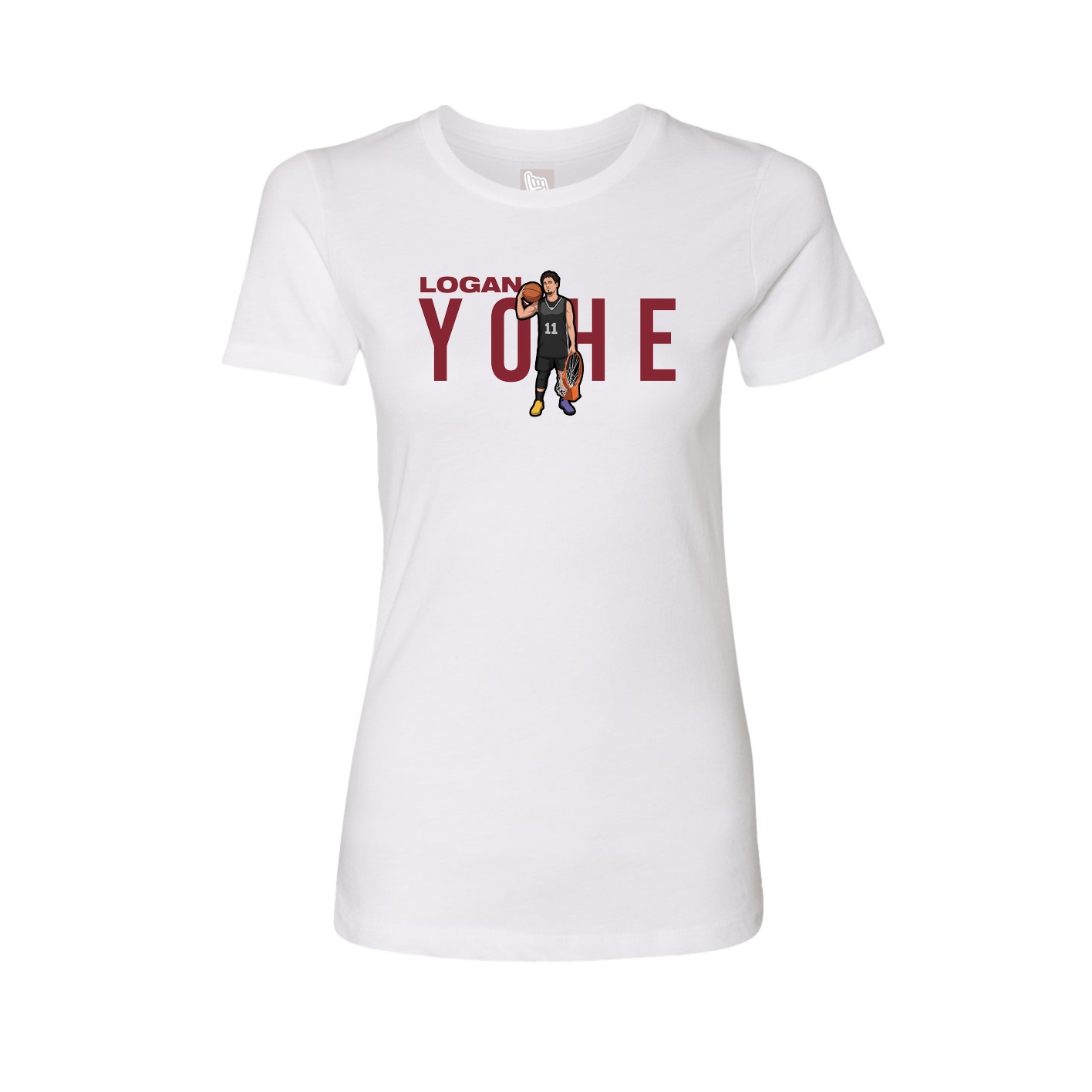 Womens Tee — Player Name in White