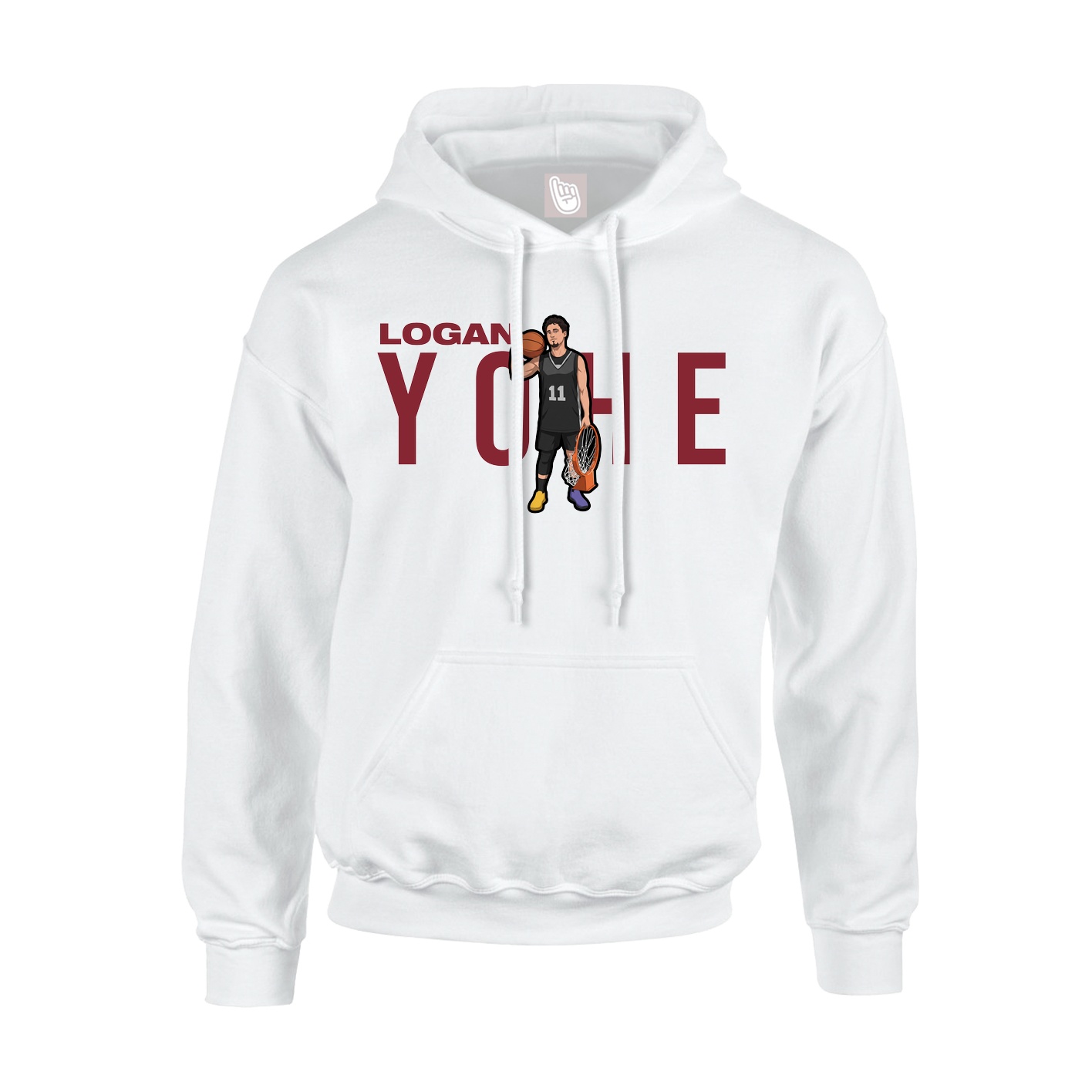 Hoodie — Player Name in White