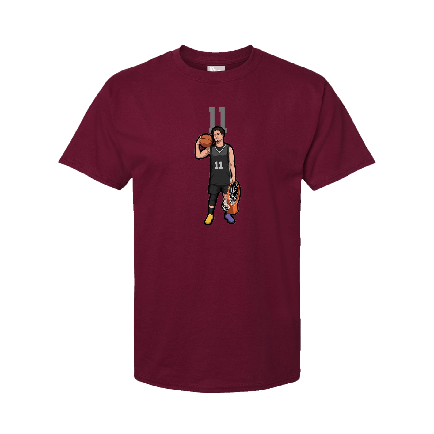 Tee — Number Top in Cardinal