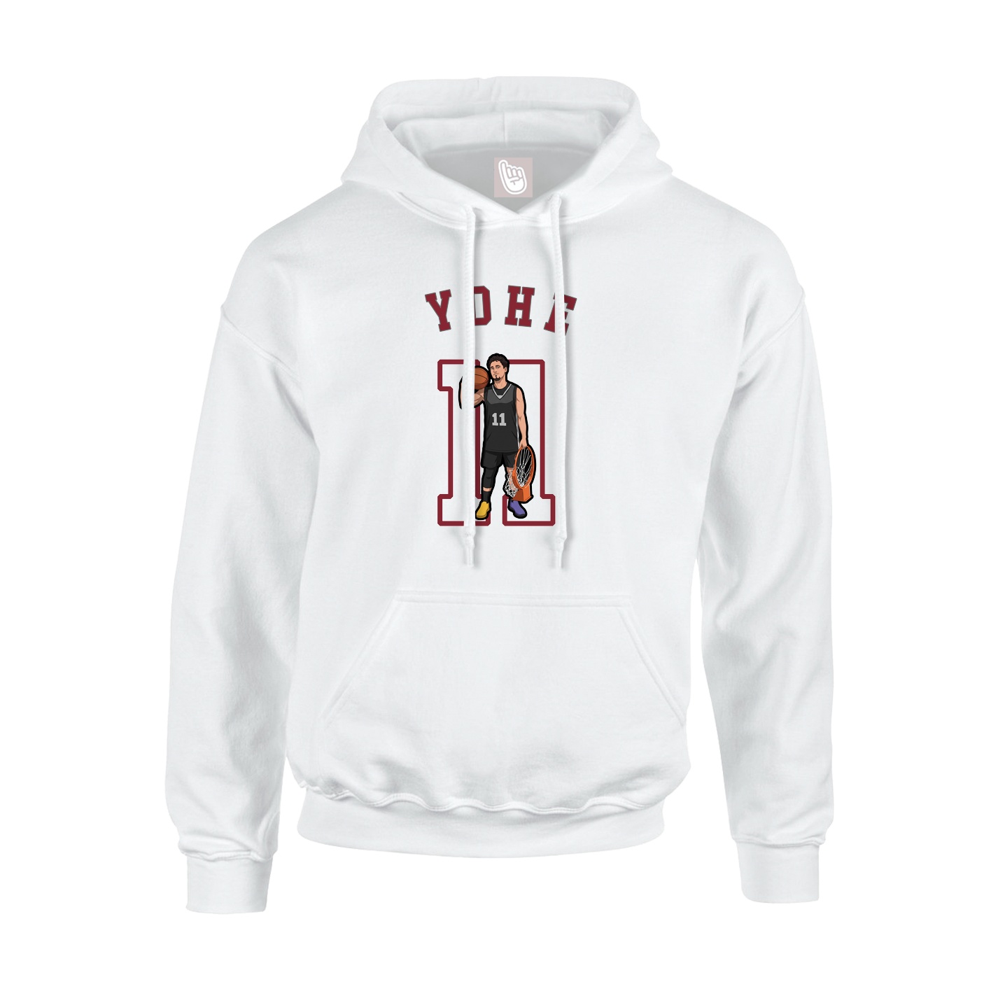 Youth Hoodie — Shirsey Arch in White
