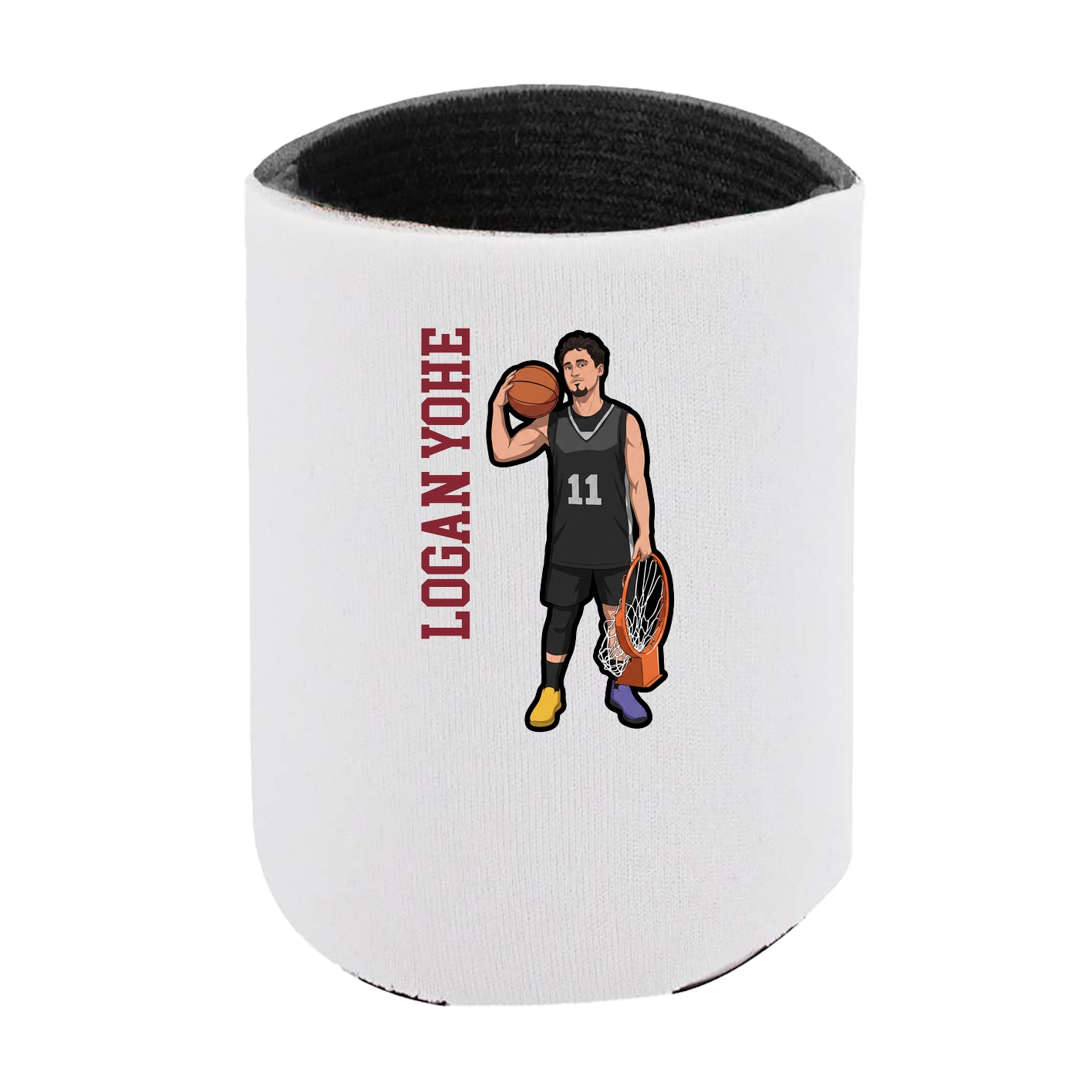 Can Holder — Name Vertical in White