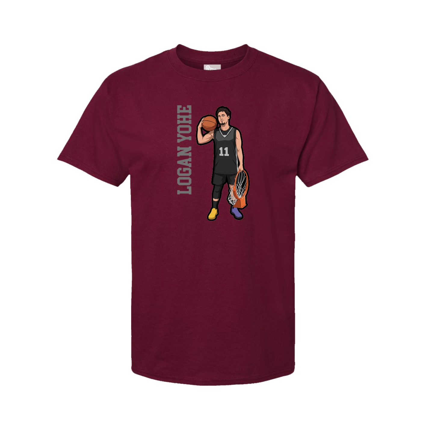 Tee — Name Vertical in Cardinal