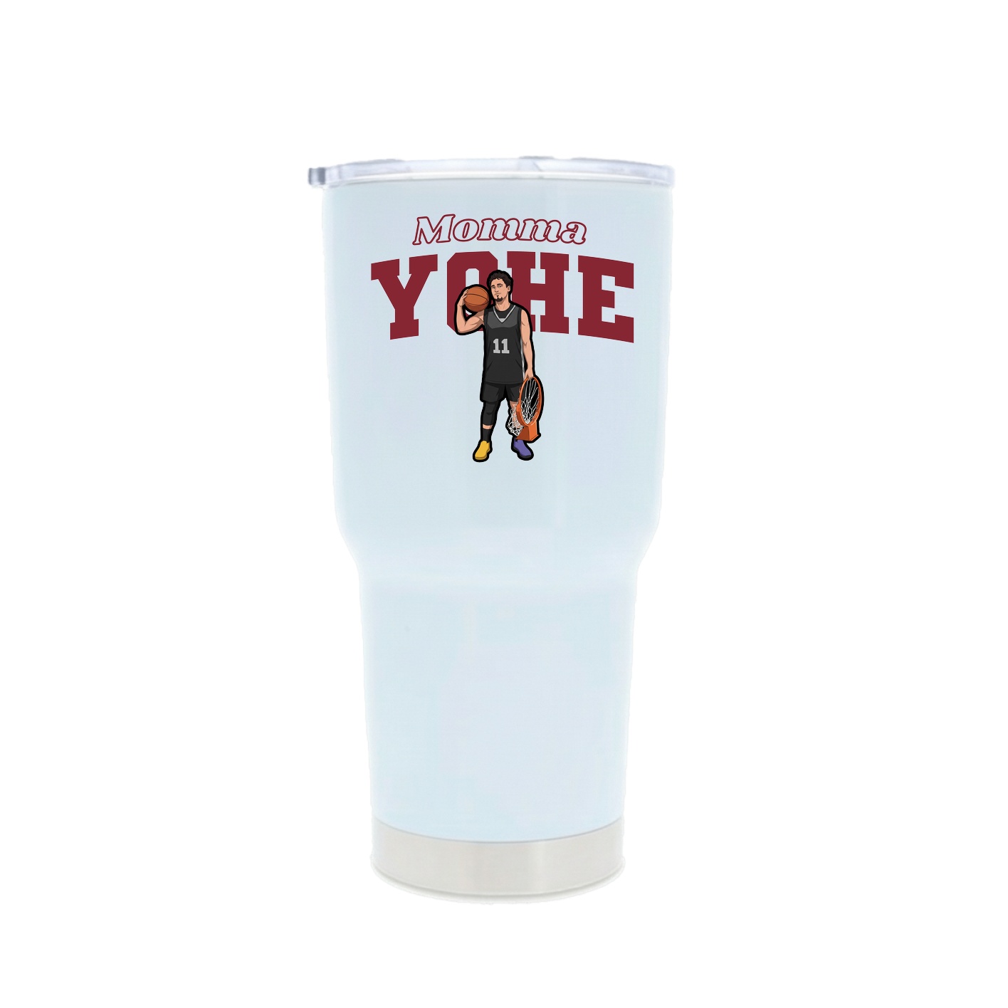 30oz Stainless Steel Tumbler — Mothers Day Block in White