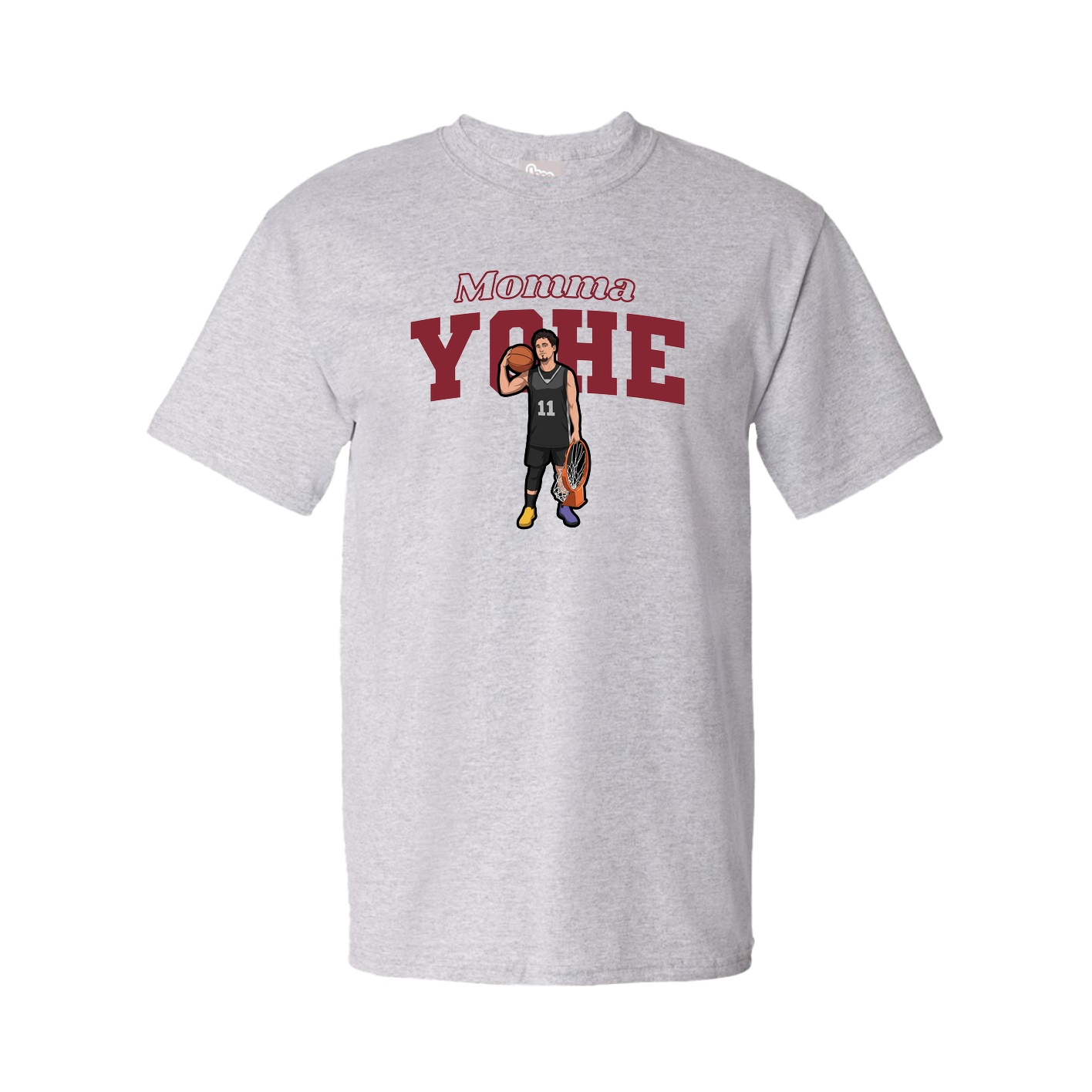 Youth Tee — Mothers Day Block in Grey