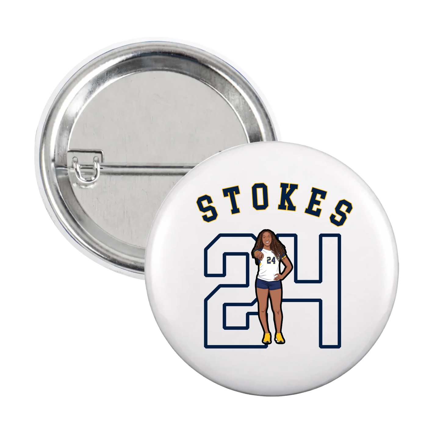 Game Day Button — Shirsey Arch in White